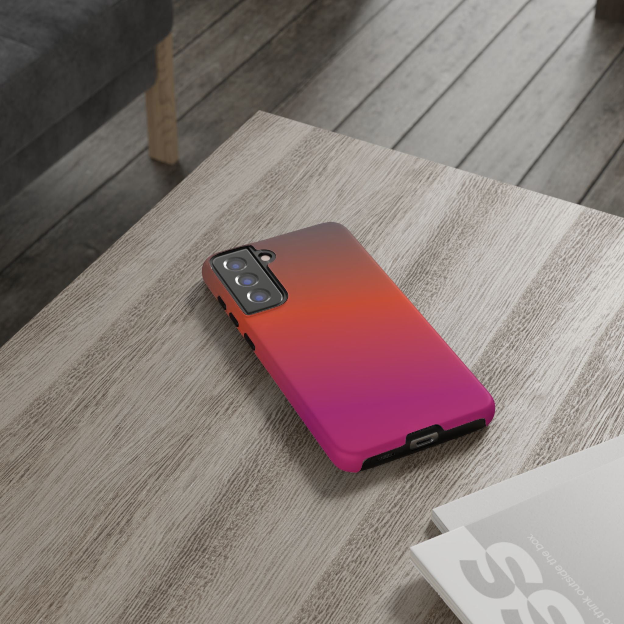 Gradient Phone Case, Custom Tough Case, Durable Phone Accessory, Vibrant Design, Gift for Tech Lovers, Birthday and Holiday Present