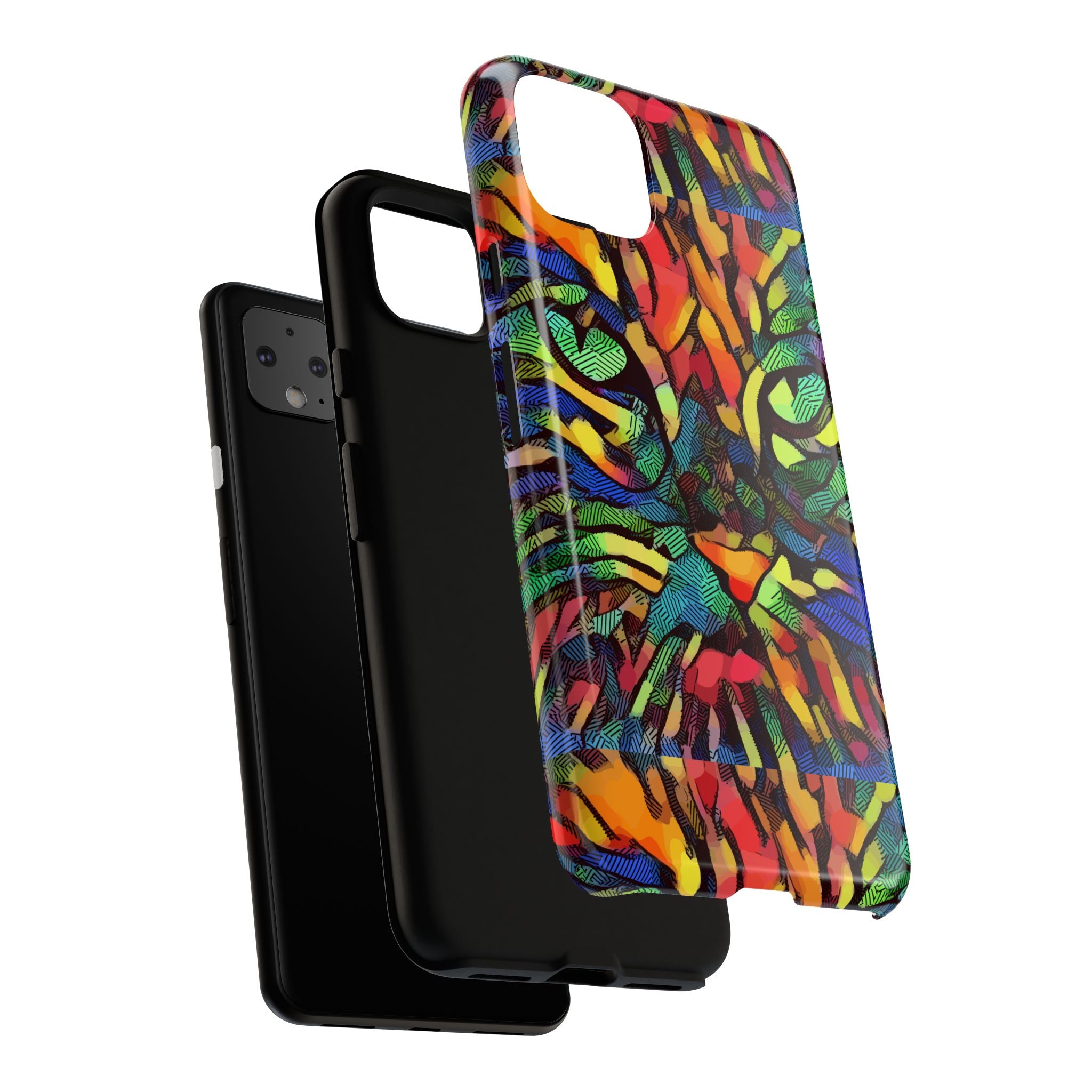 Colorful Phone Cases for Vibrant Style - Tough Cases, Unique Gifts, Animal Print, Artistic Design, Phone Accessories, Eco-Friendly