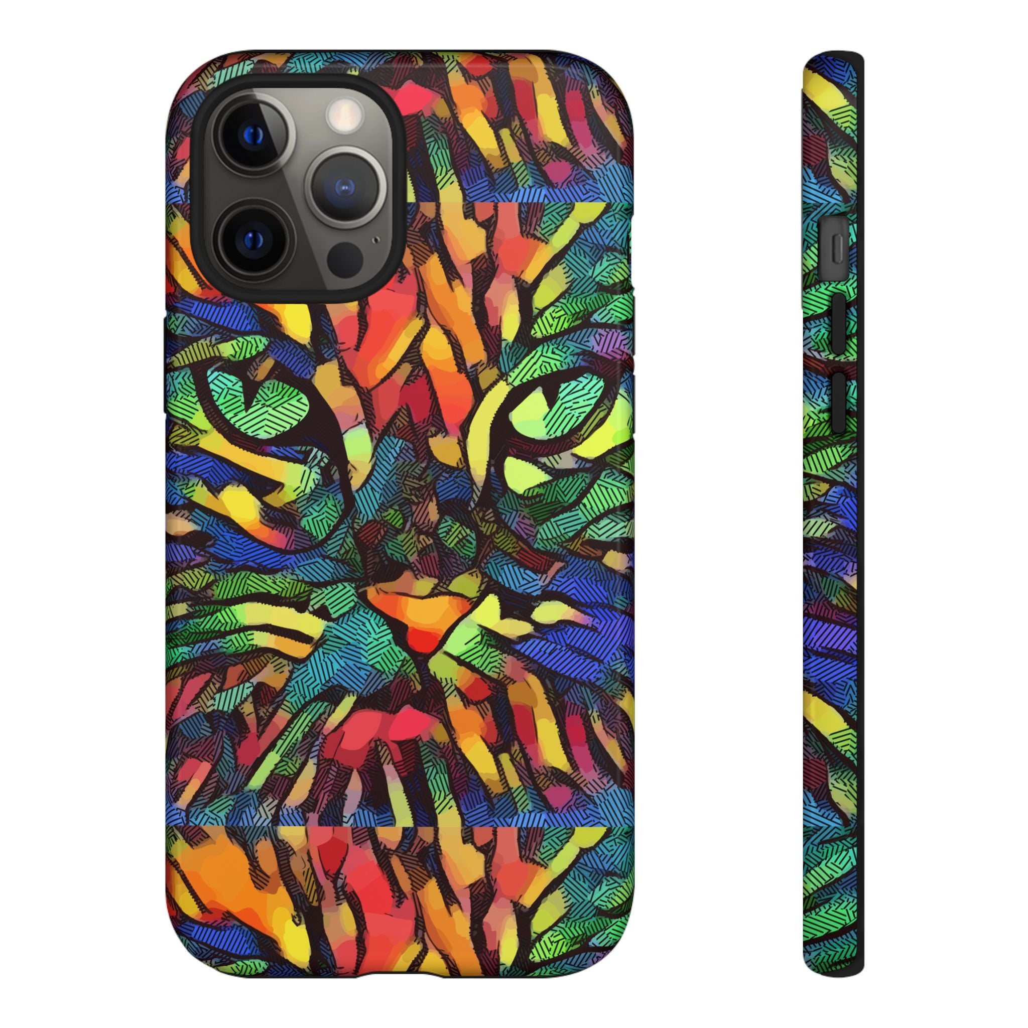 Colorful Phone Cases for Vibrant Style - Tough Cases, Unique Gifts, Animal Print, Artistic Design, Phone Accessories, Eco-Friendly