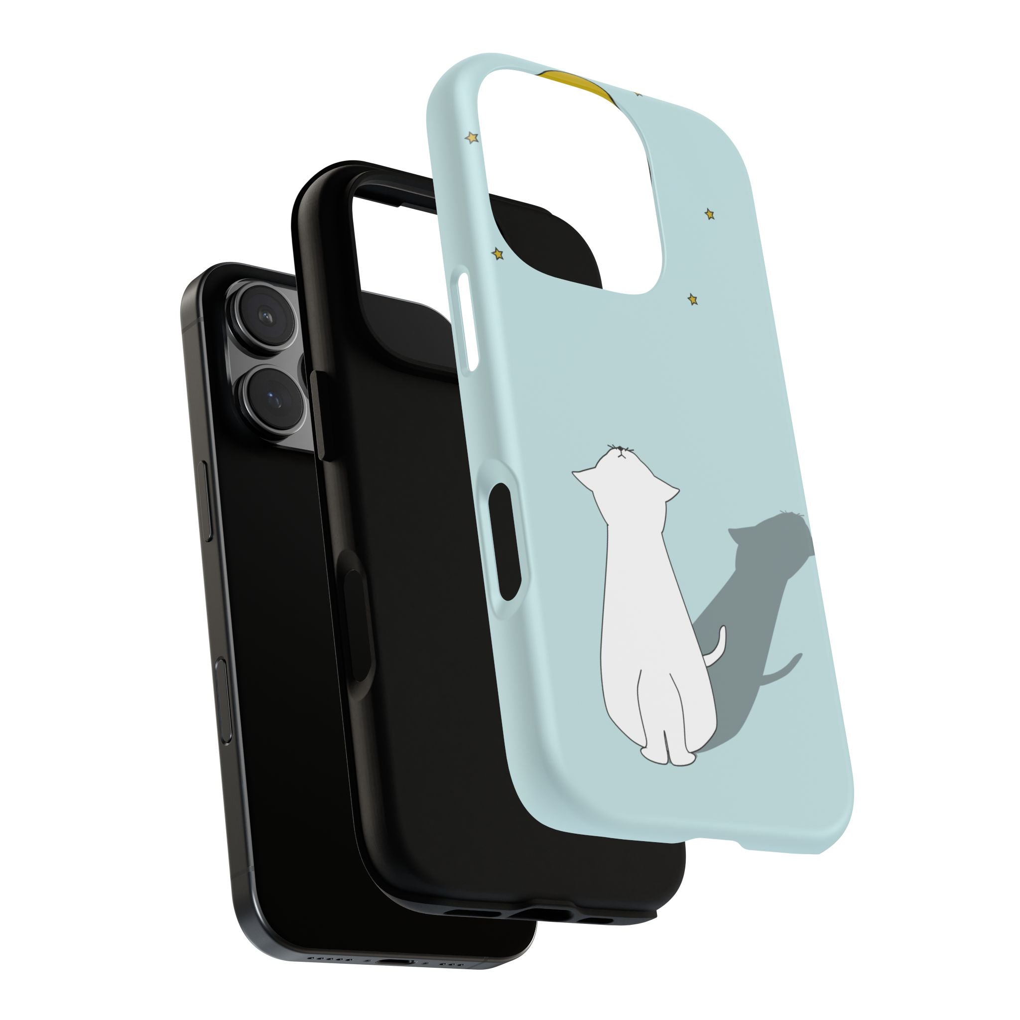 Cute Cat Phone Case, Tough Phone Cover, Pet Lover Gift, Unique Case, Animal Decor, Birthday Gift