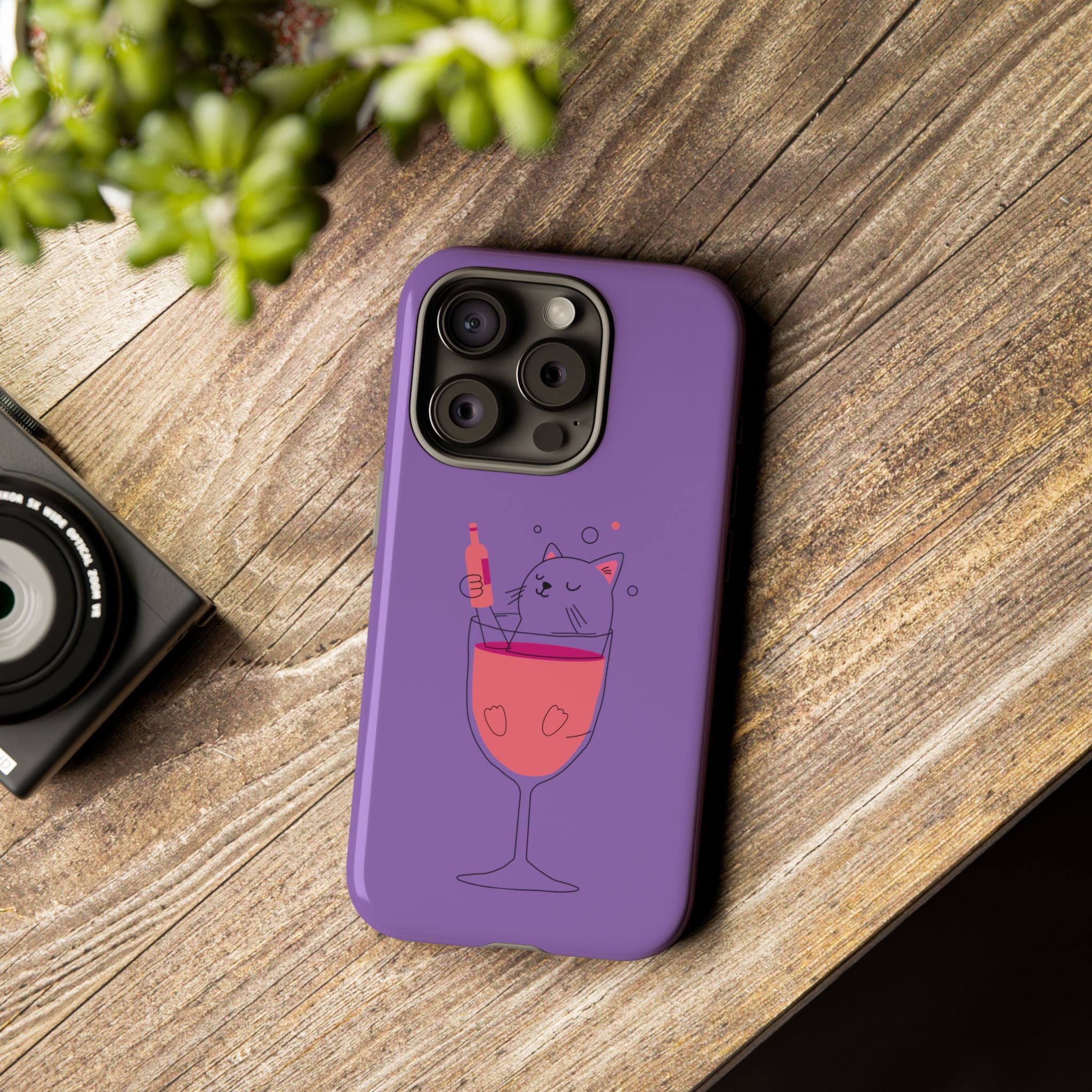 Cute Cat Phone Case, Fun Gift for Cat Lovers, Colorful Phone Cover, Pet Lover Accessory, Unique Cat Themed Case