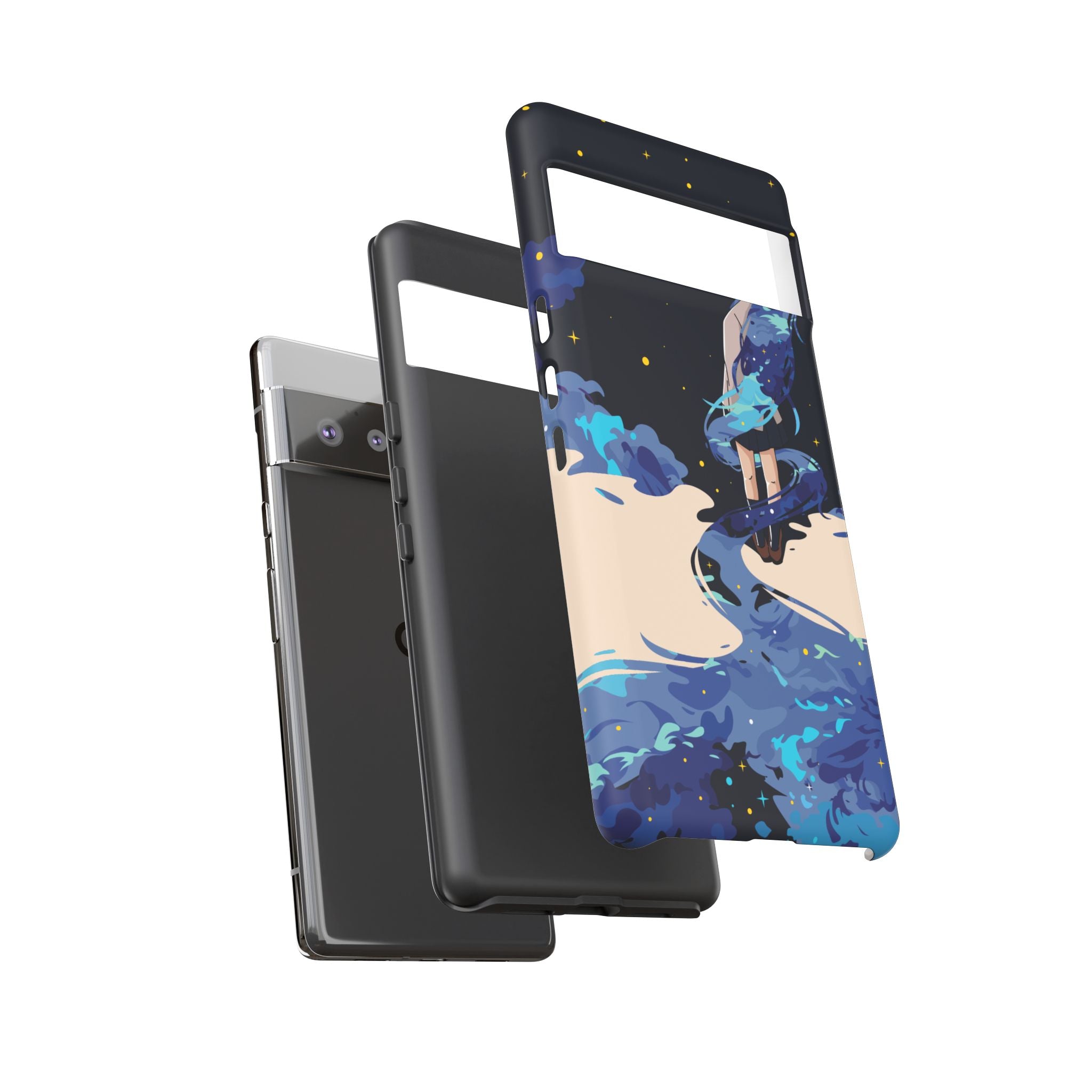 Galaxy-Inspired Phone Case, Celestial Design, Tough Phone Cover, Gift for Space Lovers, Artsy Accessories, Unique Merchandise