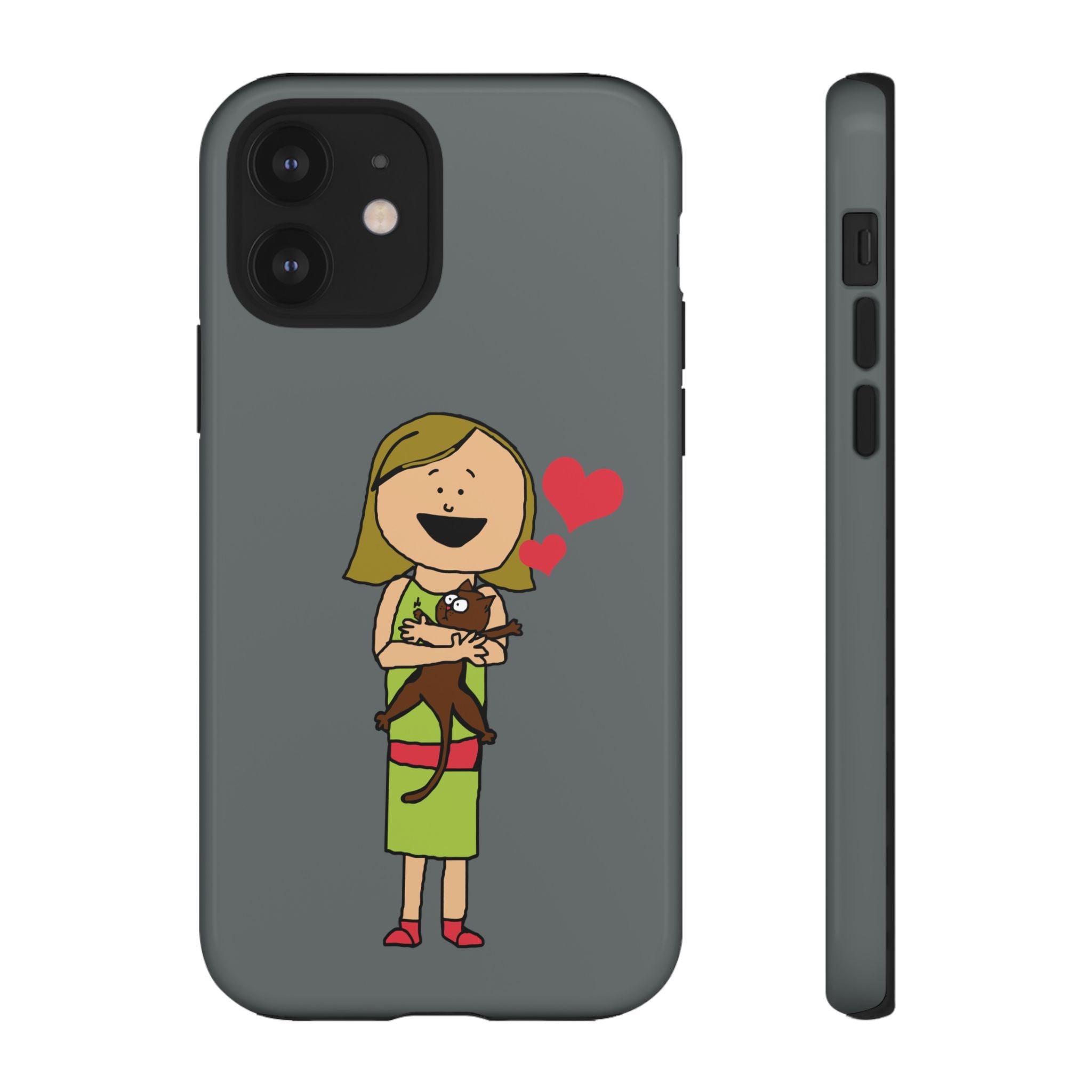 Pet Lover's Phone Case, Cute Animal Phone Cover, Gift for Dog Lovers, Cartoon Design, Fun Smartphone Accessory
