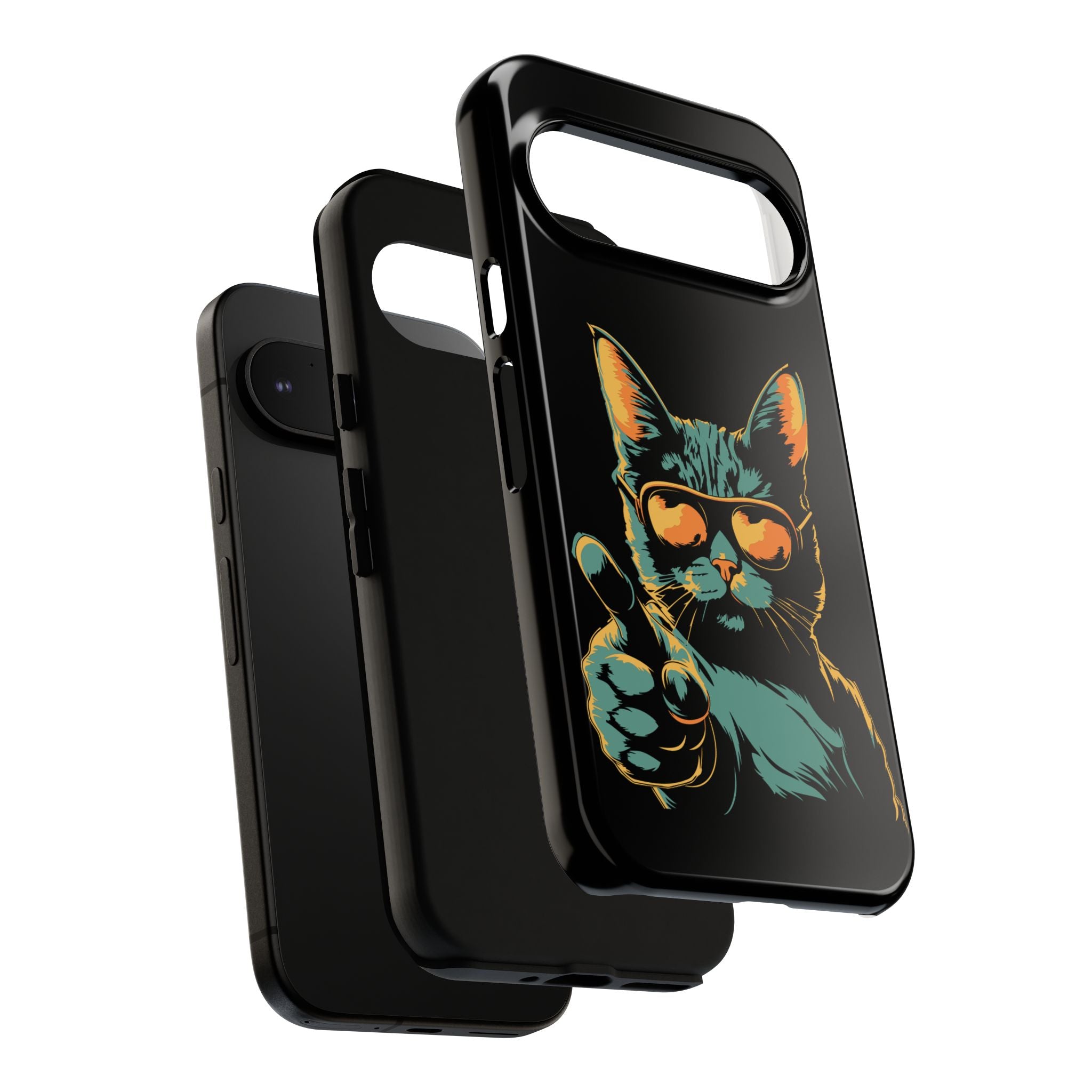 Cool Cat Phone Case, Stylish Phone Cover, Pet Lover Gift, Cute Cat Design, Fun Cat Accessories