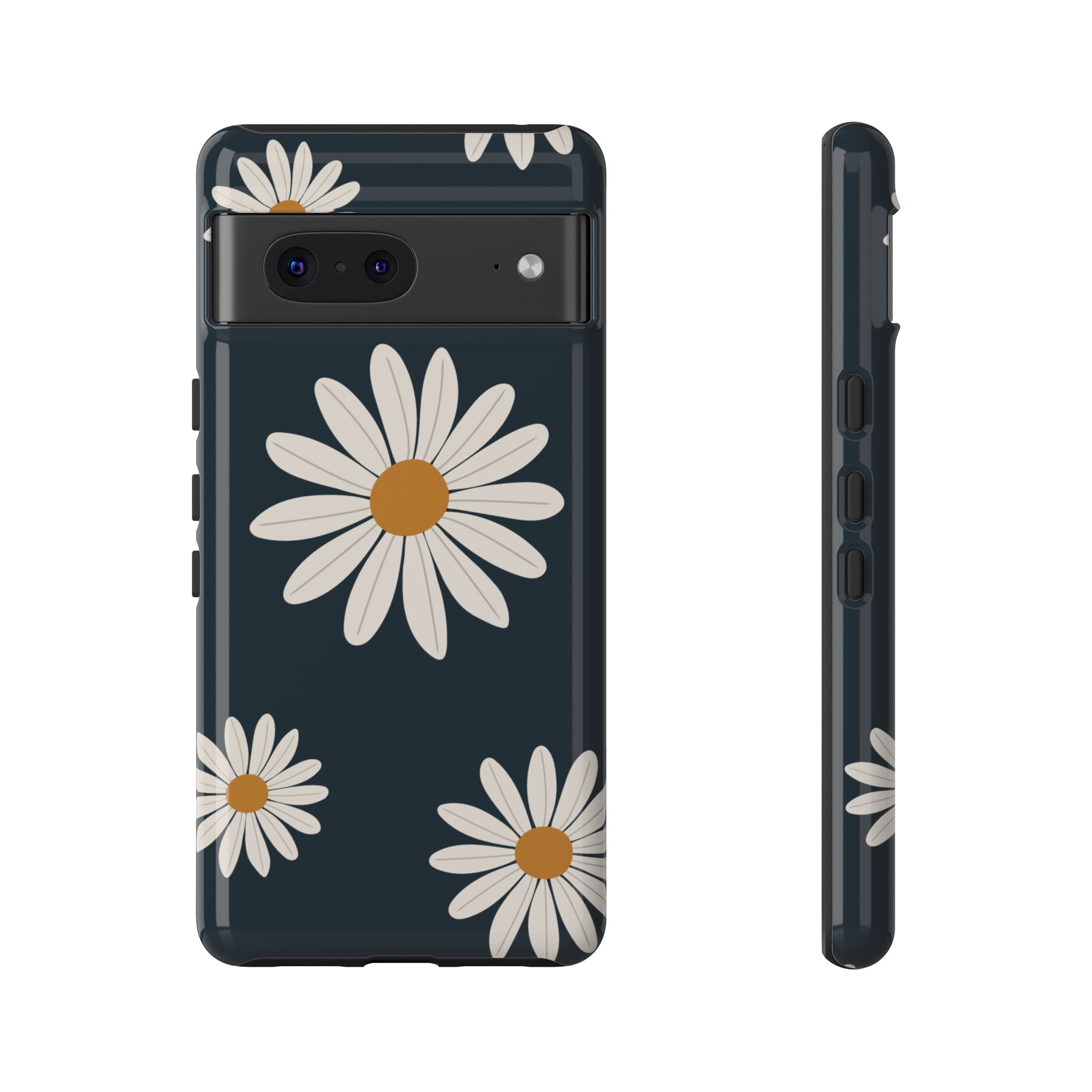 Daisy Phone Case, Floral Phone Cover, Tough Phone Case, Gift for Flower Lovers, Smartphone Accessory, Spring Design
