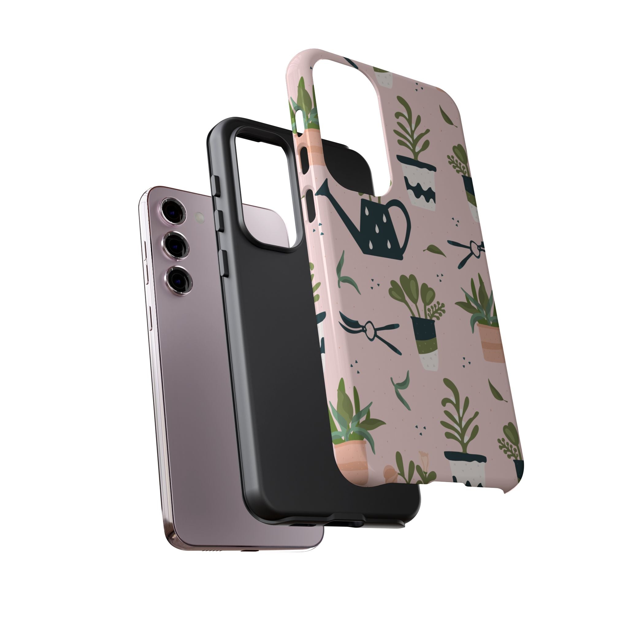 Floral Phone Case, Cute Plant Lover Case, Gift for Gardeners, Phone Cover, Green Thumb Accessories, Mother's Day Gift