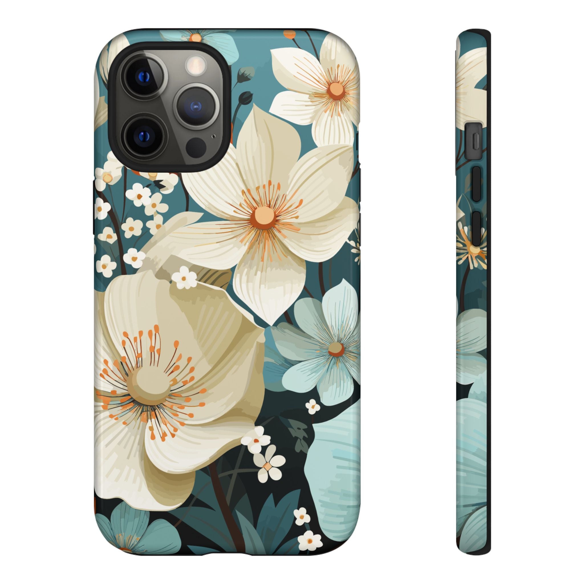 Floral Phone Case, Stylish Tough Cases with Botanical Design, Flower Print Phone Cover, Gifts for Nature Lovers, Eco-Friendly Mobile Cover