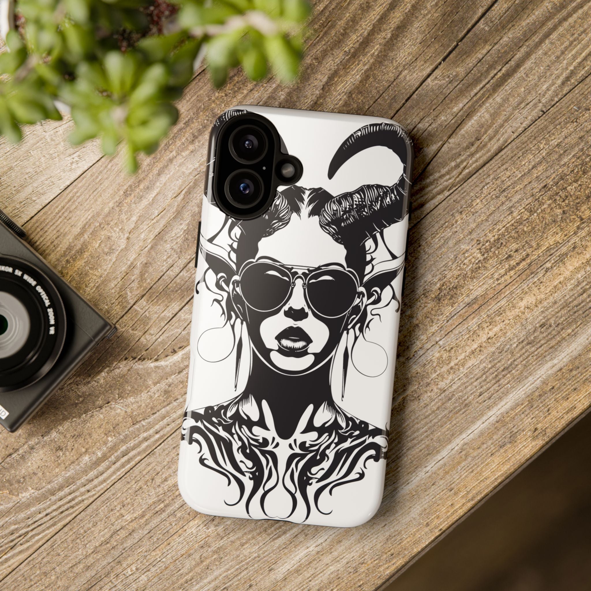 Tough Cases: Stylish Phone Case with Edgy Design, Protective Cover, Gift for Her, Trendy Accessories, Unique Art, Holiday Present