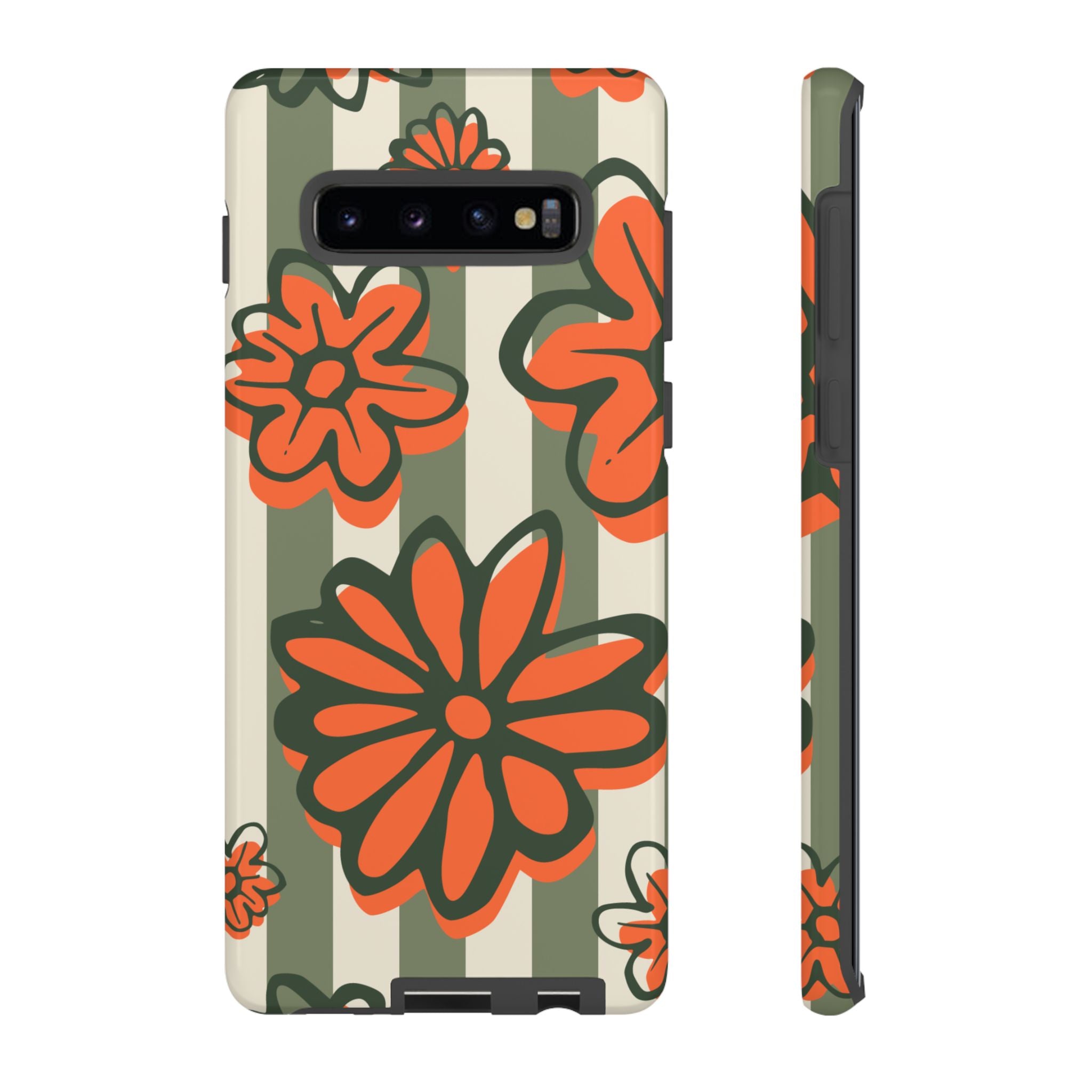 Floral Tough Phone Case - Trendy Protector for Pet Lovers, Super Cute Gift, Floral Design, Stylish Phone Cover, Unique Accessory