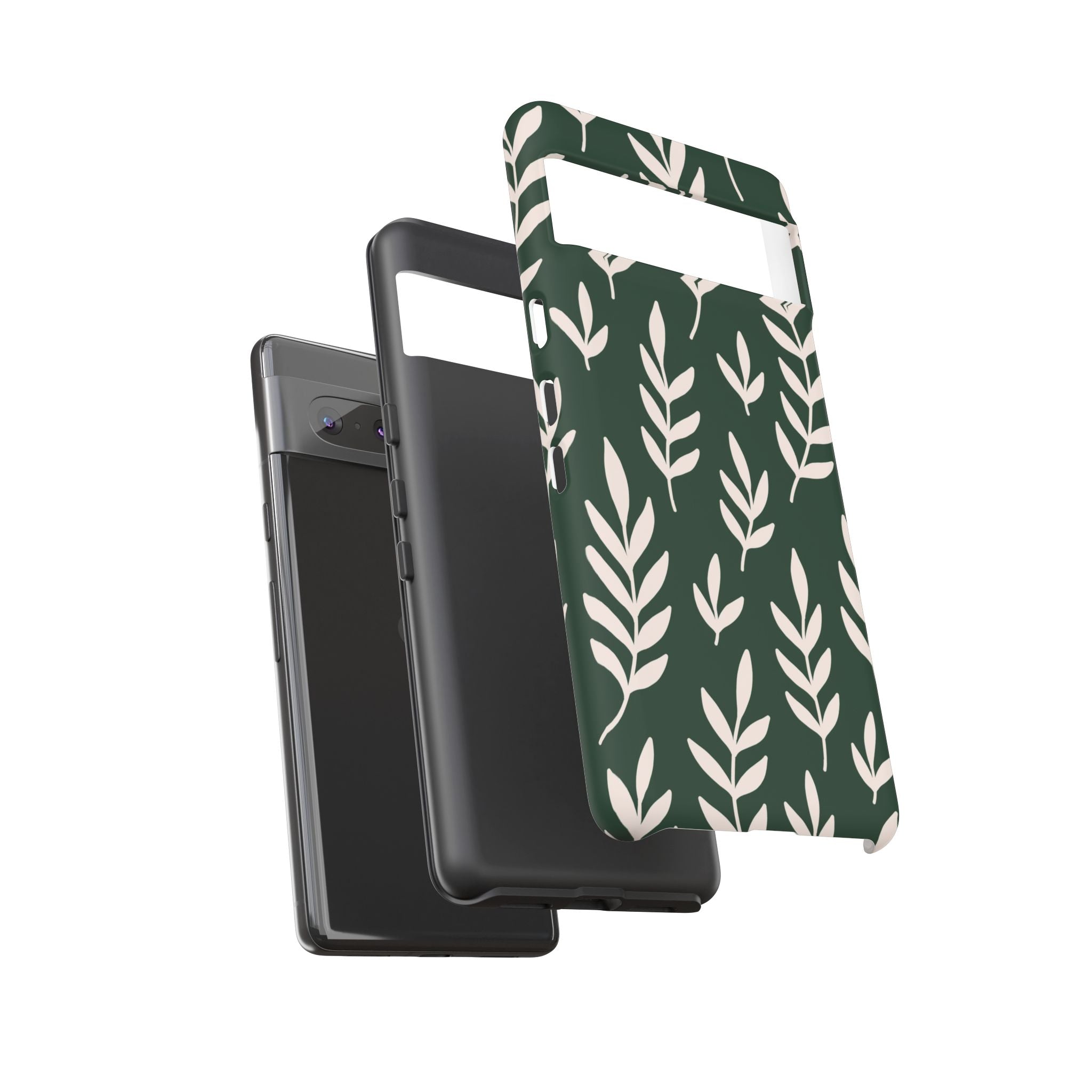 Leafy Phone Case, Tough Cases for Nature Lovers, Green Leaf Design, Eco-Friendly, Stylish Mobile Cover, Gift for Her