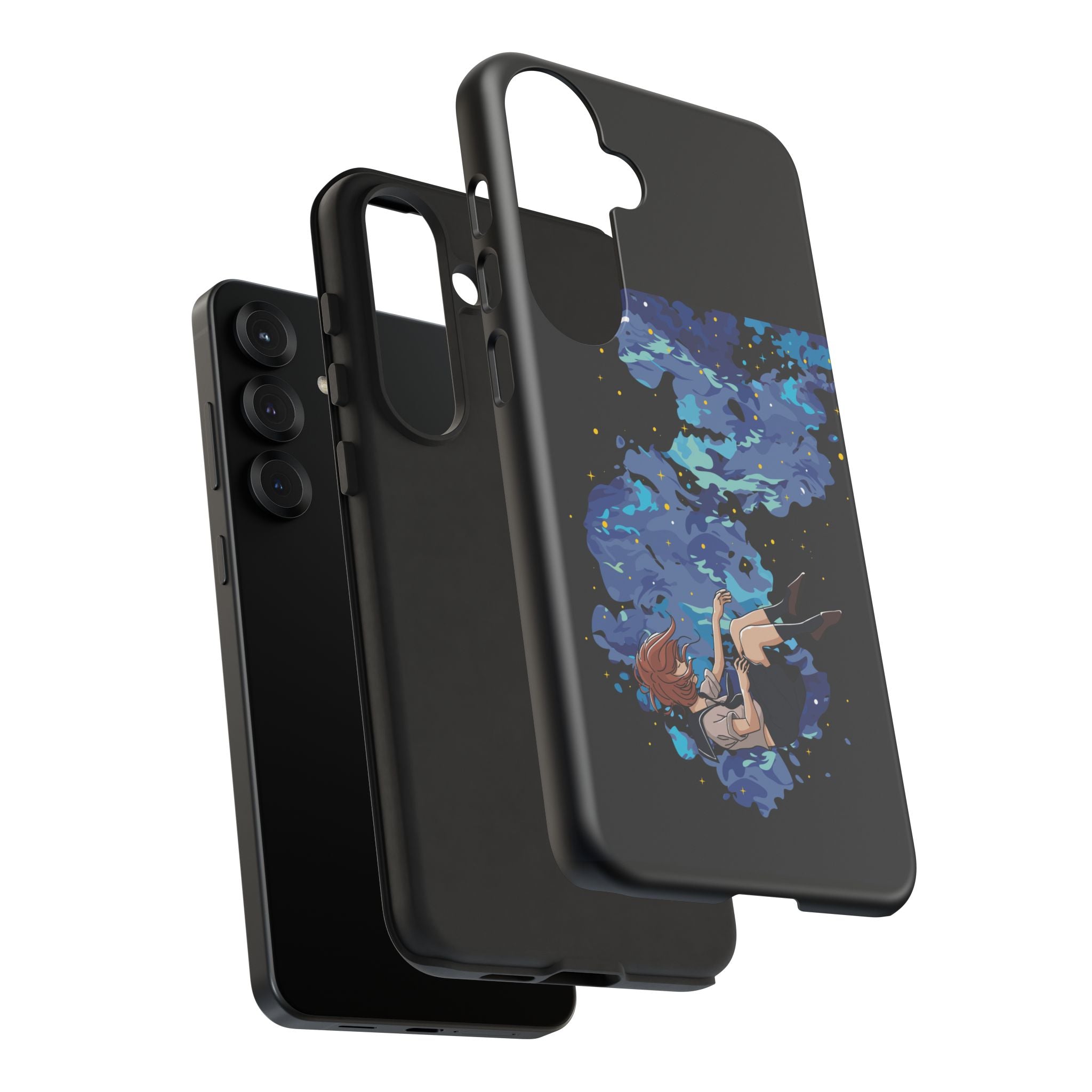 Tough Cases Phone Case - Artistic Galaxy Design, Cute Sleeve for Teens, Gift for Students, Unique Mobile Accessory, Trendy Tech Protection