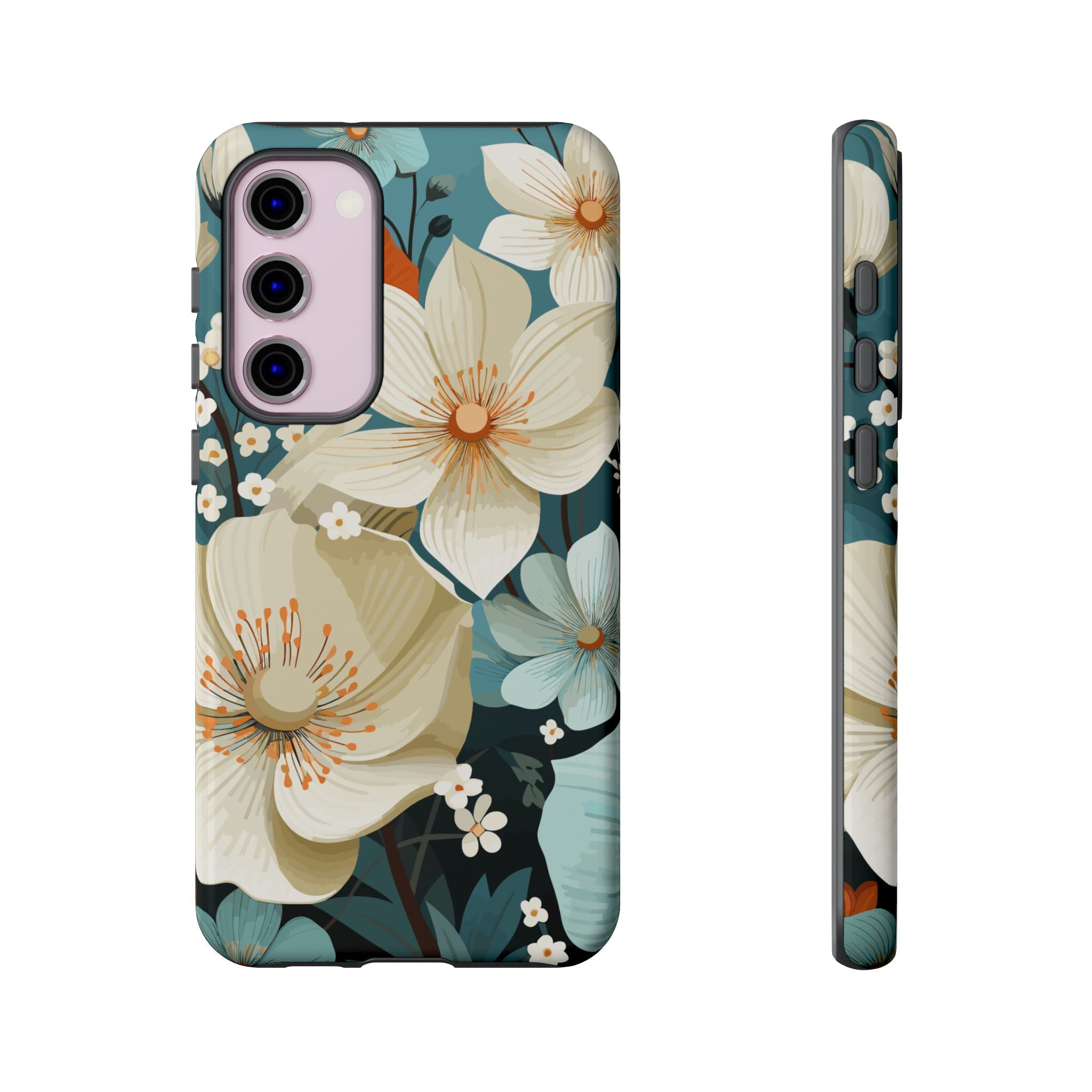 Floral Phone Case, Stylish Tough Cases with Botanical Design, Flower Print Phone Cover, Gifts for Nature Lovers, Eco-Friendly Mobile Cover
