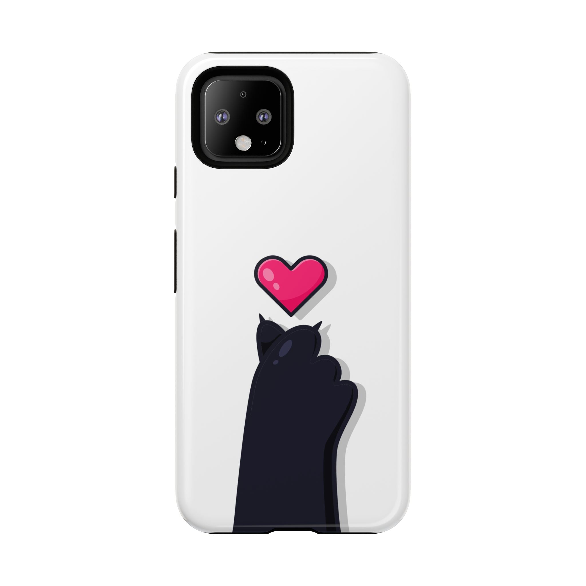 Cute Cat Love Phone Case, Tough Cell Phone Cover, Animal Lover Gifts, Pet Parent Accessories, Valentine's Day Essentials