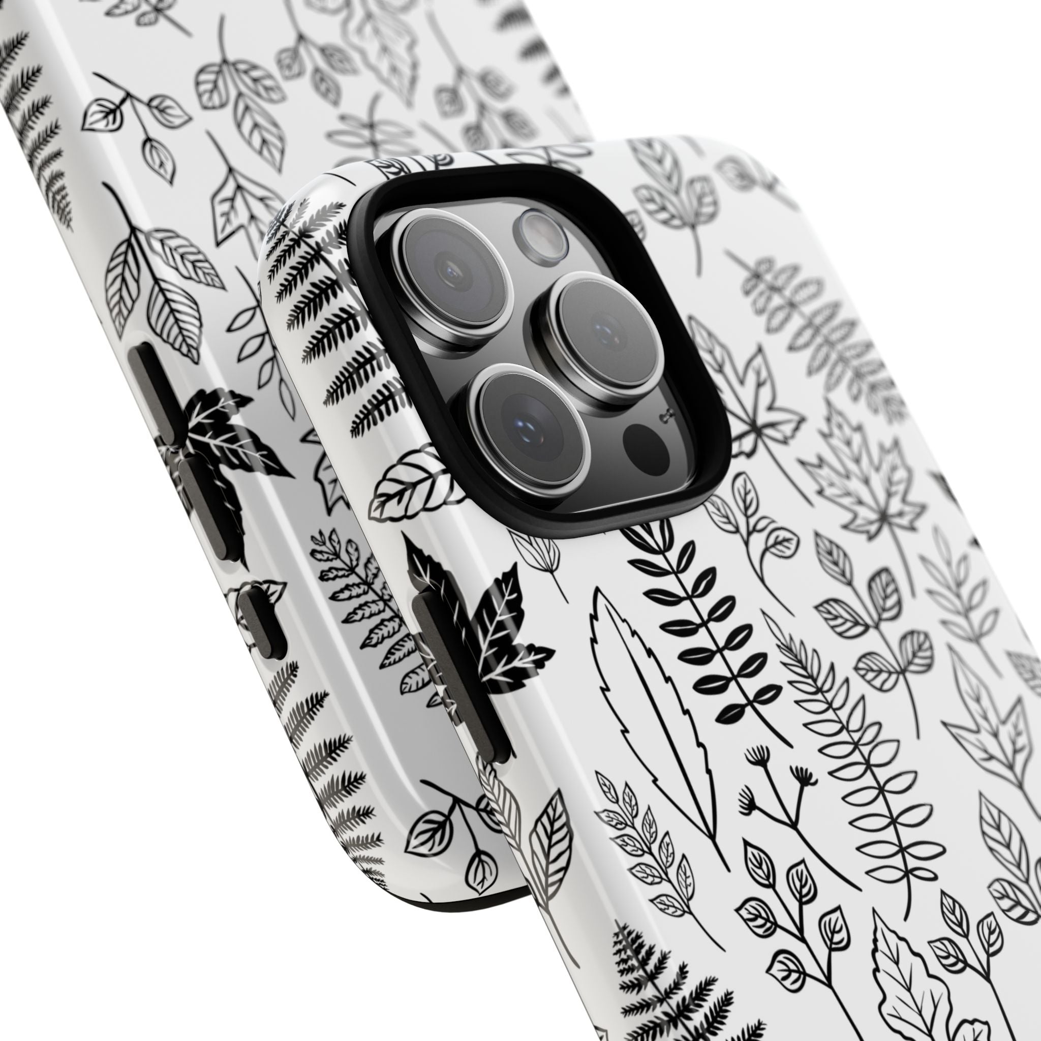 Stylish Phone Case for Nature Lovers, Botanical Design, Gift for Her, Fall Accessories, Customizable Tech Gear