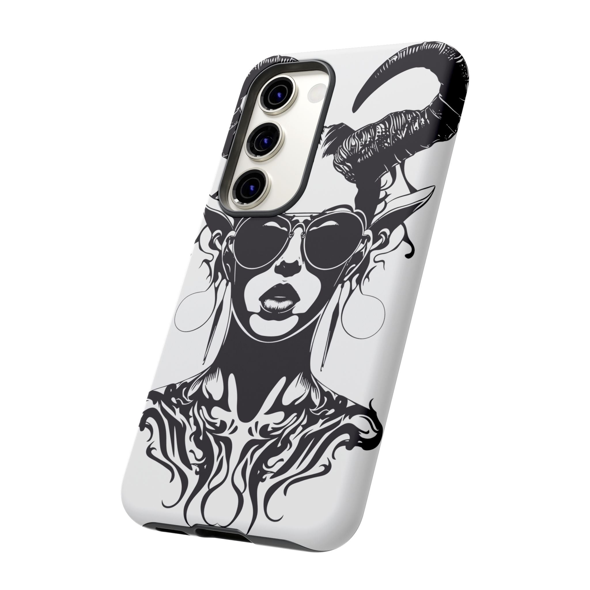 Tough Cases: Stylish Phone Case with Edgy Design, Protective Cover, Gift for Her, Trendy Accessories, Unique Art, Holiday Present