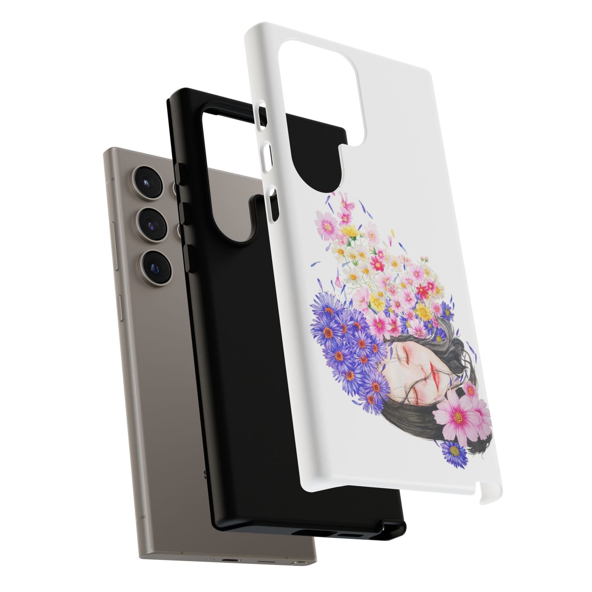 Floral Phone Case | Tough Cases | Cute Floral Design, Gift for Her, Spring Accessory, Mother's Day Gift, Stylish Protection
