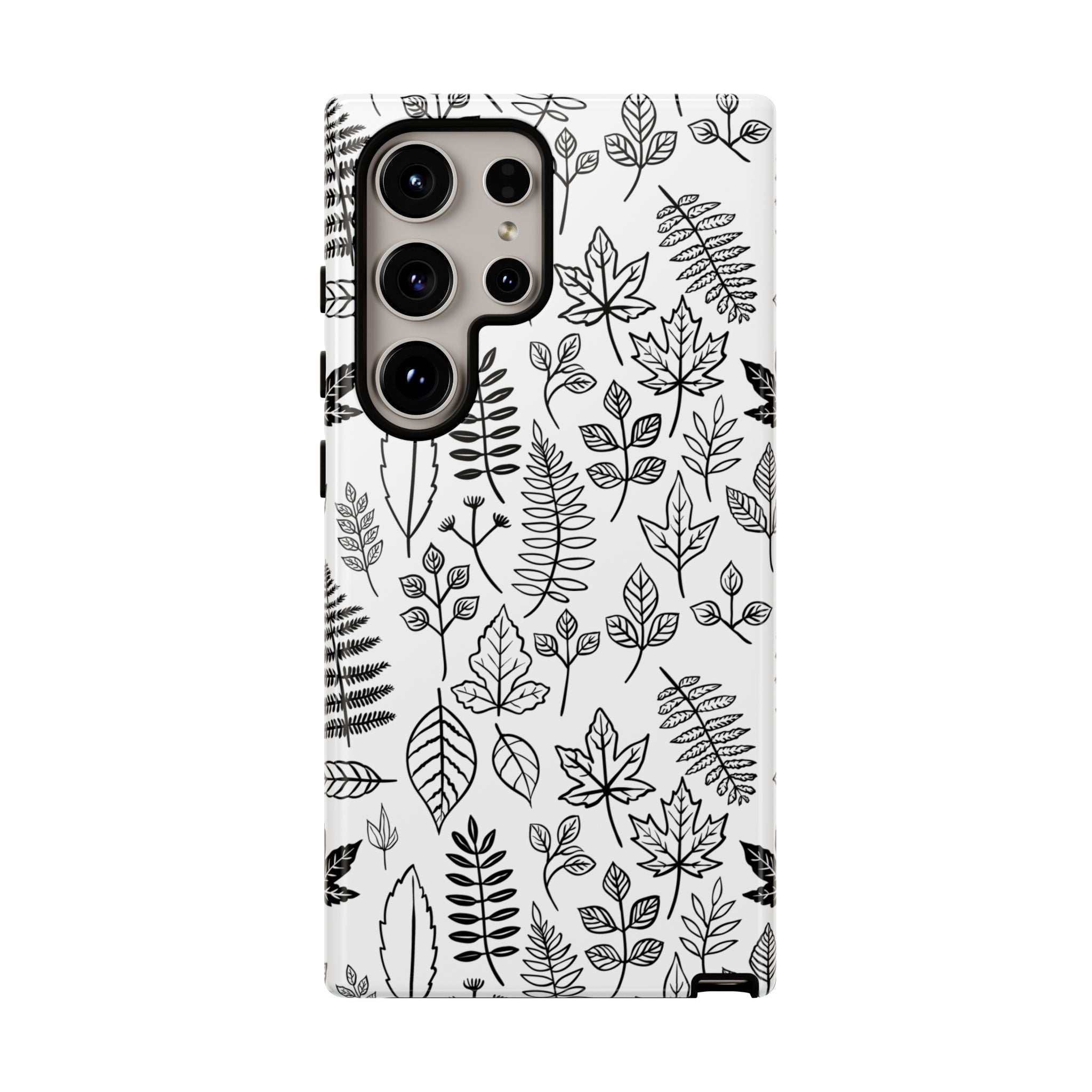 Stylish Phone Case for Nature Lovers, Botanical Design, Gift for Her, Fall Accessories, Customizable Tech Gear