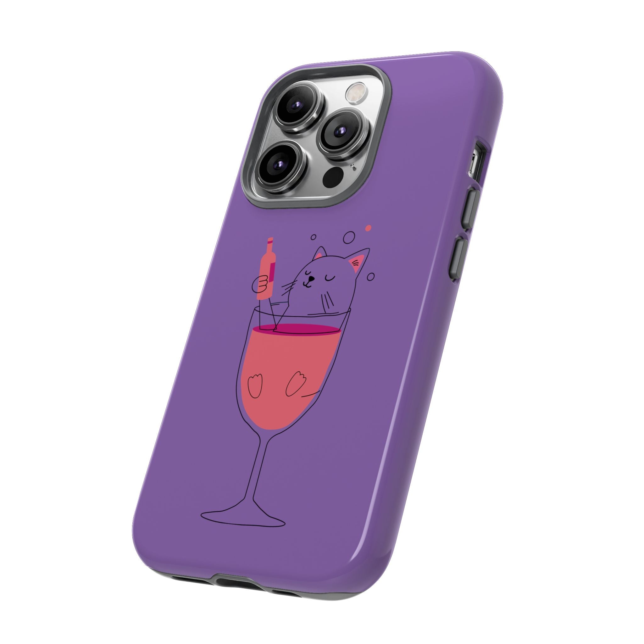 Cute Cat Phone Case, Fun Gift for Cat Lovers, Colorful Phone Cover, Pet Lover Accessory, Unique Cat Themed Case