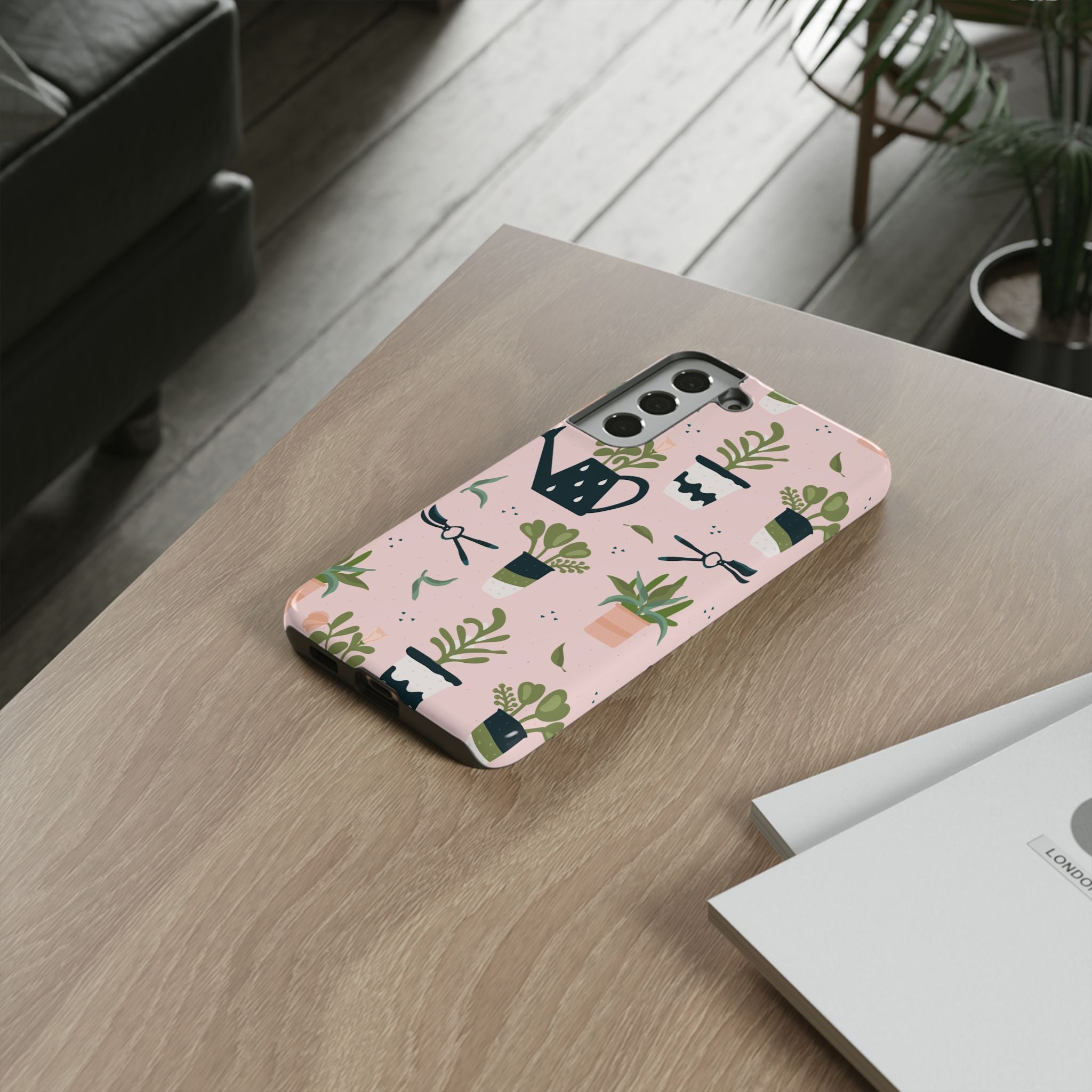 Floral Phone Case, Cute Plant Lover Case, Gift for Gardeners, Phone Cover, Green Thumb Accessories, Mother's Day Gift