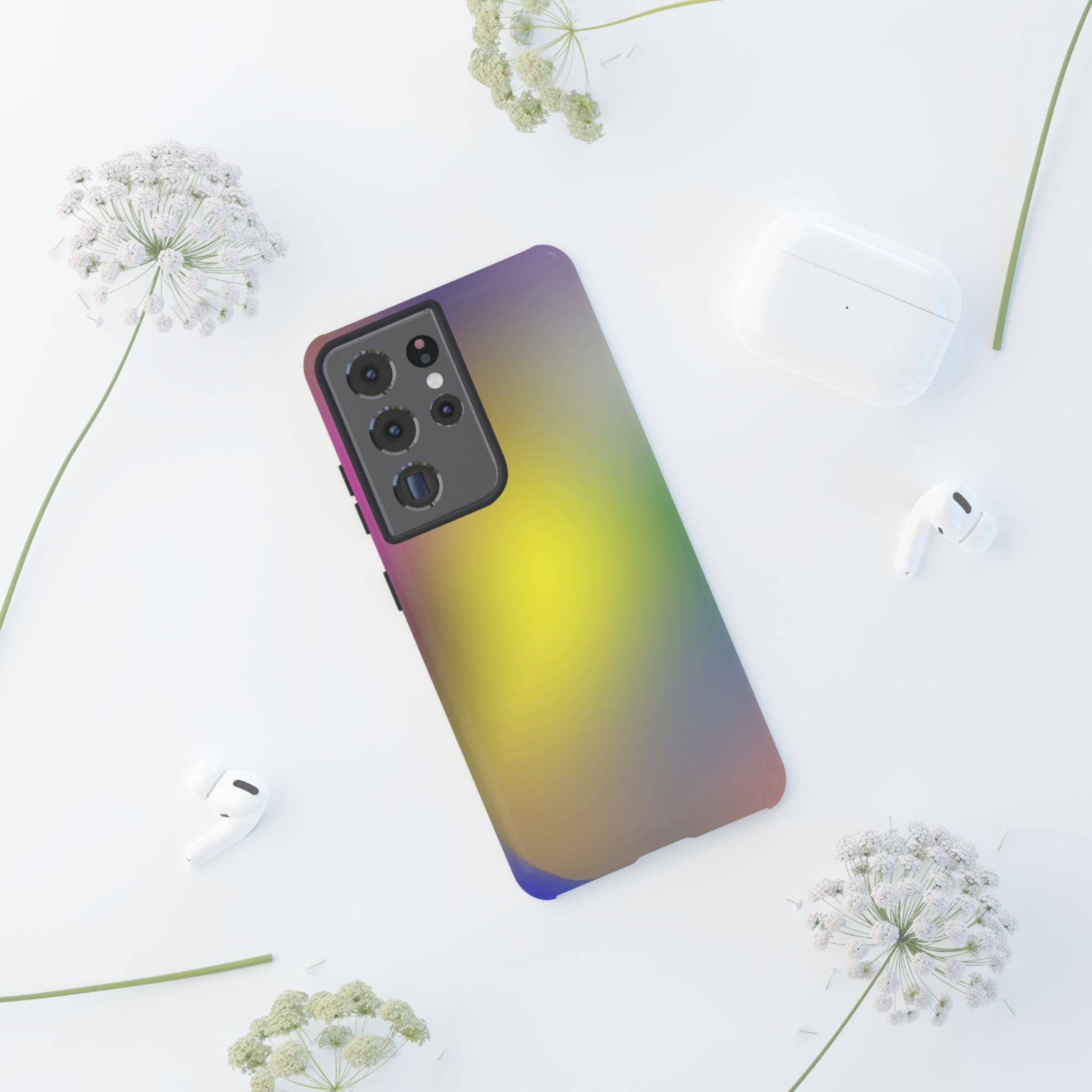 Colorful Tough Phone Case, Stylish Slim Cover, Durable Mobile Protection, Trendy Gift for Tech Lovers, Vibrant Phone Accessory