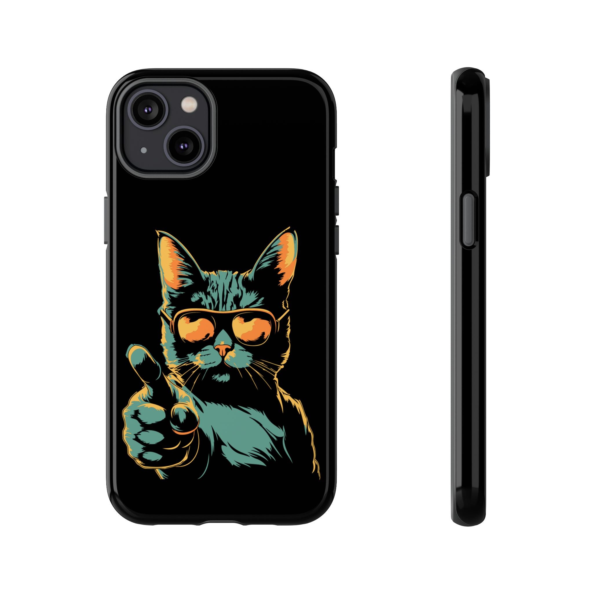 Cool Cat Phone Case, Stylish Phone Cover, Pet Lover Gift, Cute Cat Design, Fun Cat Accessories