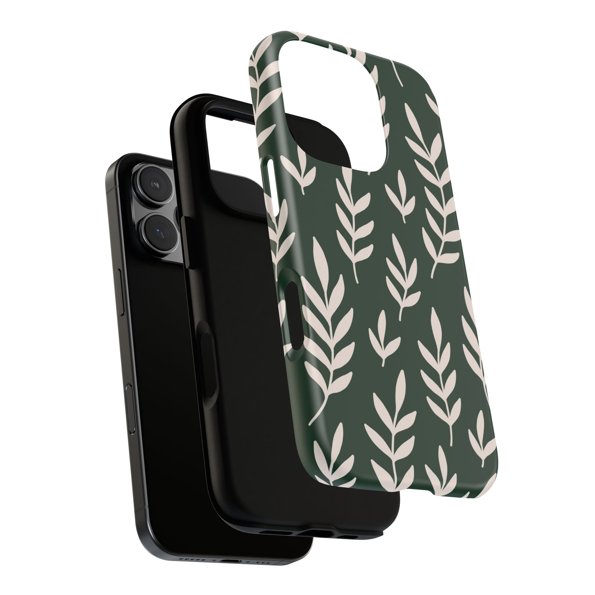 Leafy Phone Case, Tough Cases for Nature Lovers, Green Leaf Design, Eco-Friendly, Stylish Mobile Cover, Gift for Her