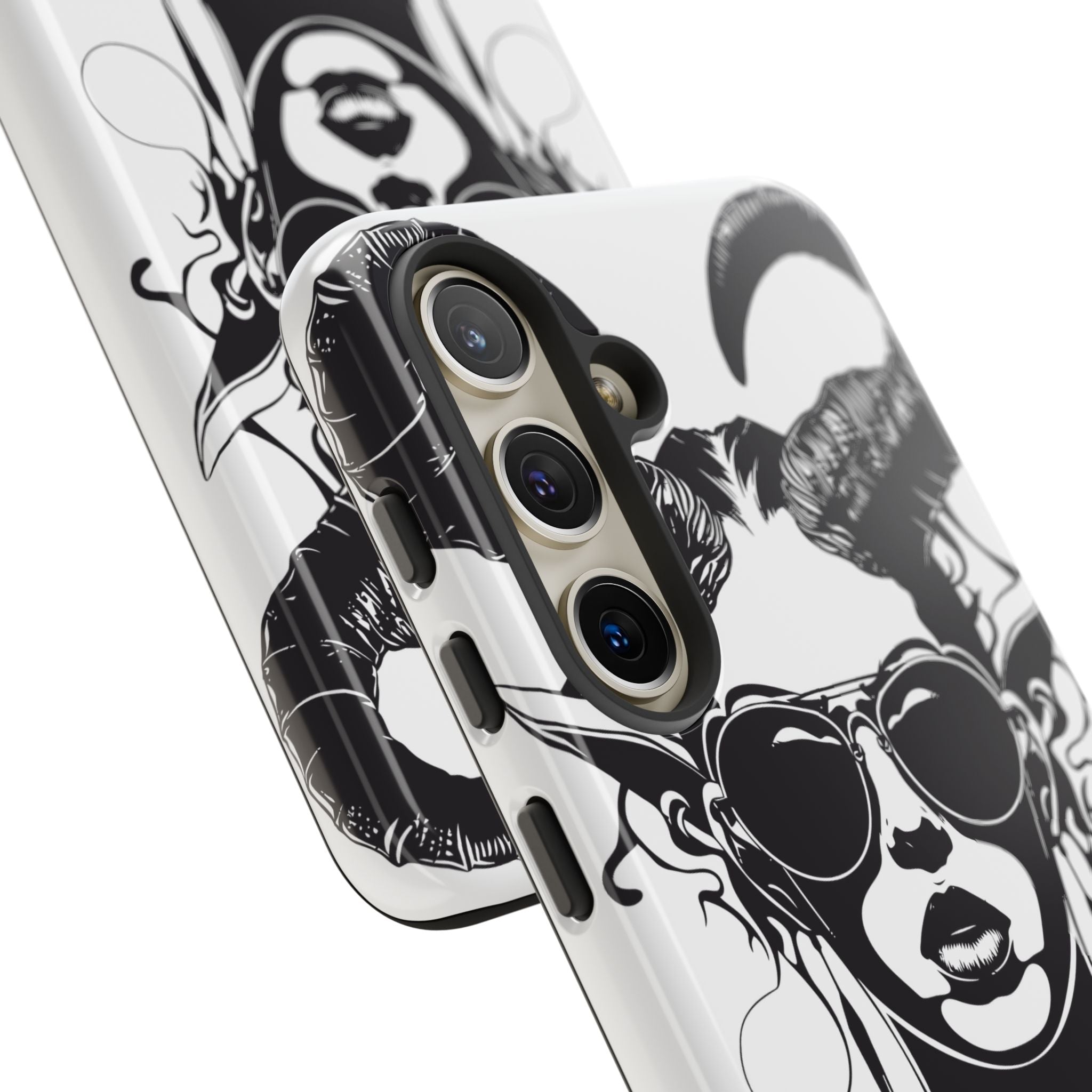 Tough Cases: Stylish Phone Case with Edgy Design, Protective Cover, Gift for Her, Trendy Accessories, Unique Art, Holiday Present