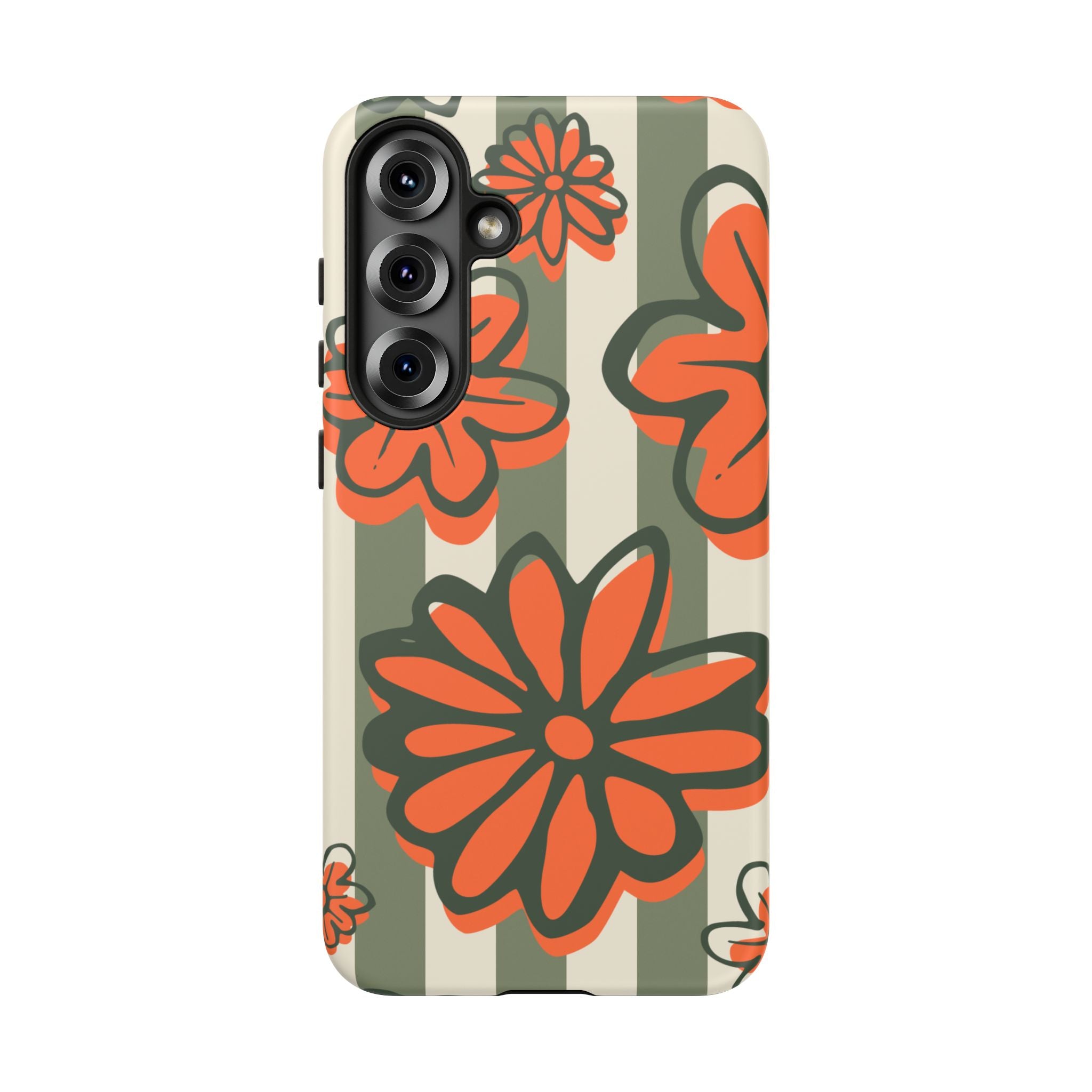 Floral Tough Phone Case - Trendy Protector for Pet Lovers, Super Cute Gift, Floral Design, Stylish Phone Cover, Unique Accessory