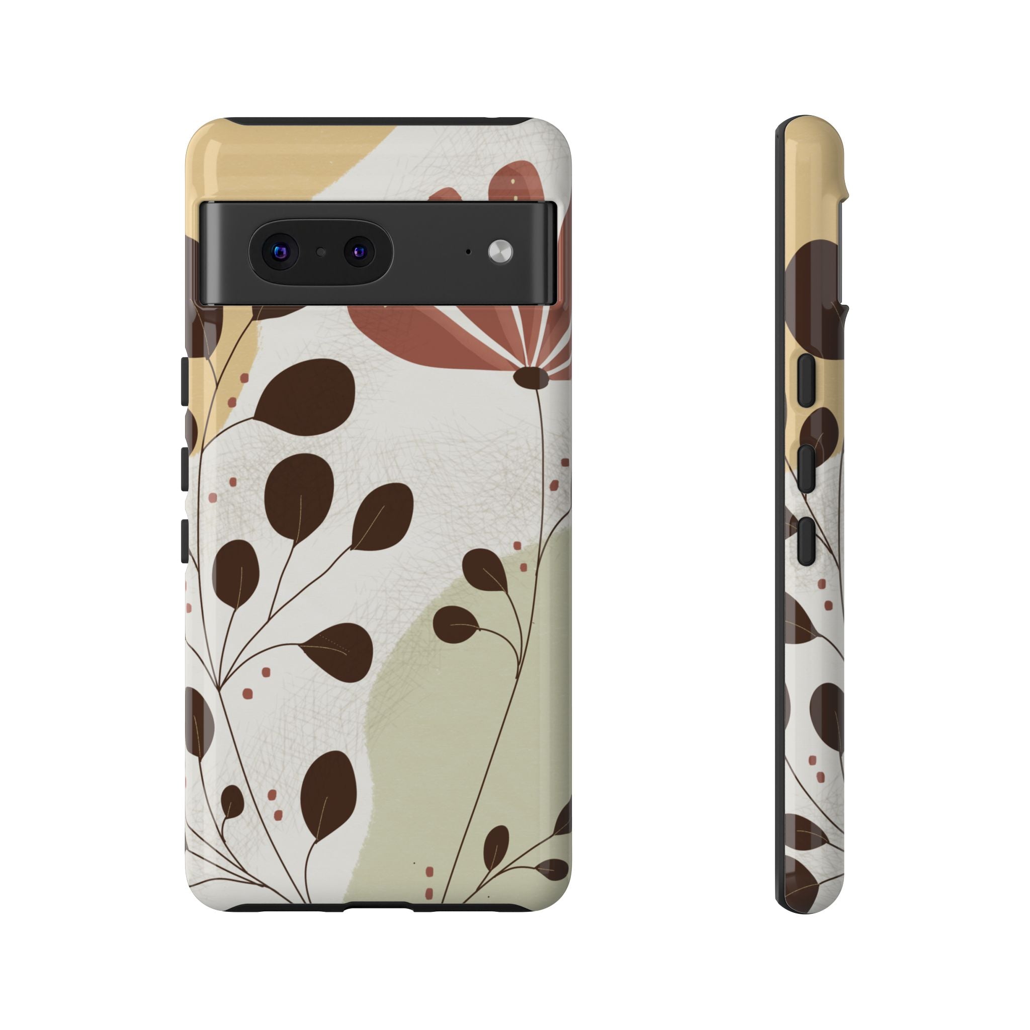 Floral Phone Case - Stylish Tough Cases for Women, Trendy Phone Cover, Gift for Her, Birthday Present, Everyday Use