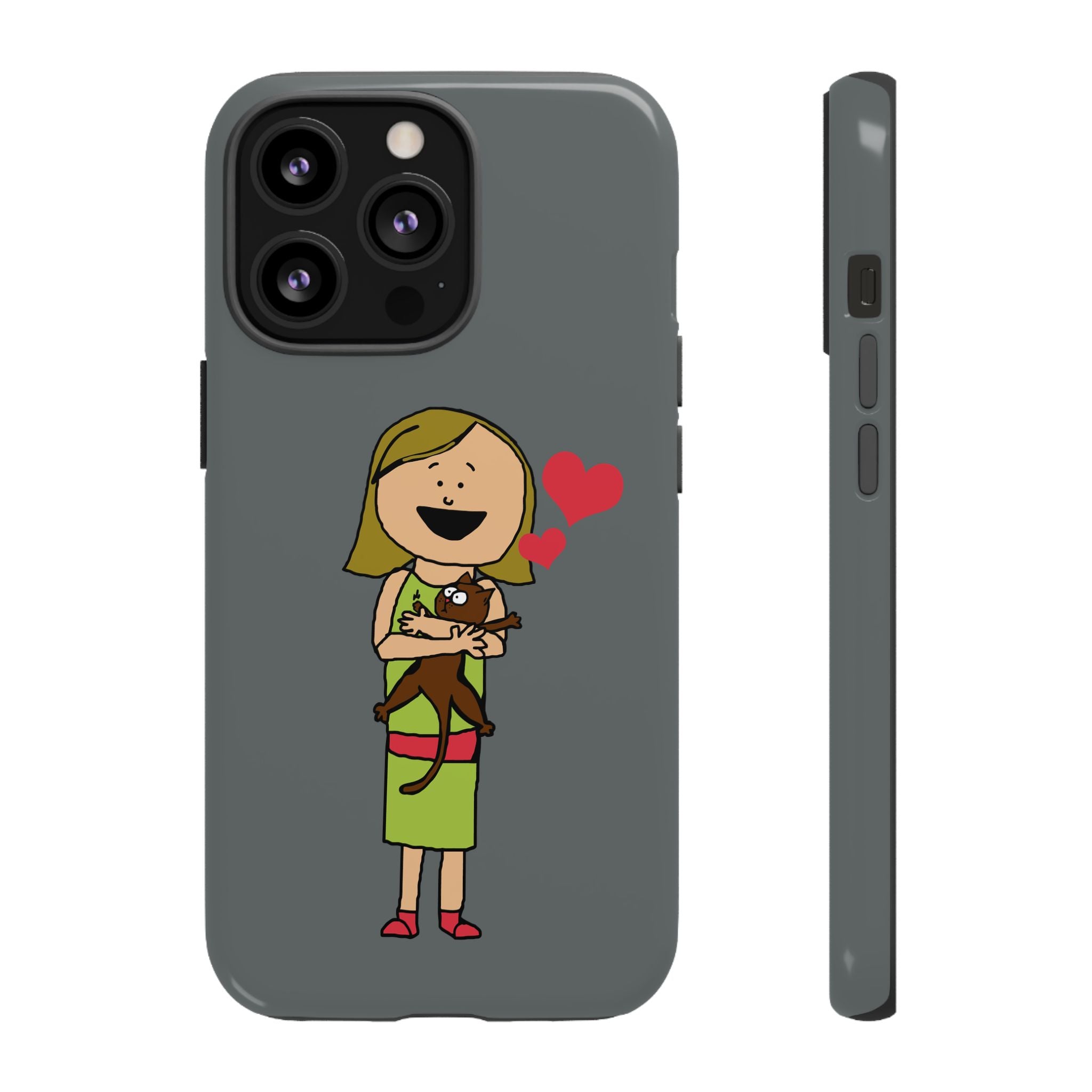 Pet Lover's Phone Case, Cute Animal Phone Cover, Gift for Dog Lovers, Cartoon Design, Fun Smartphone Accessory