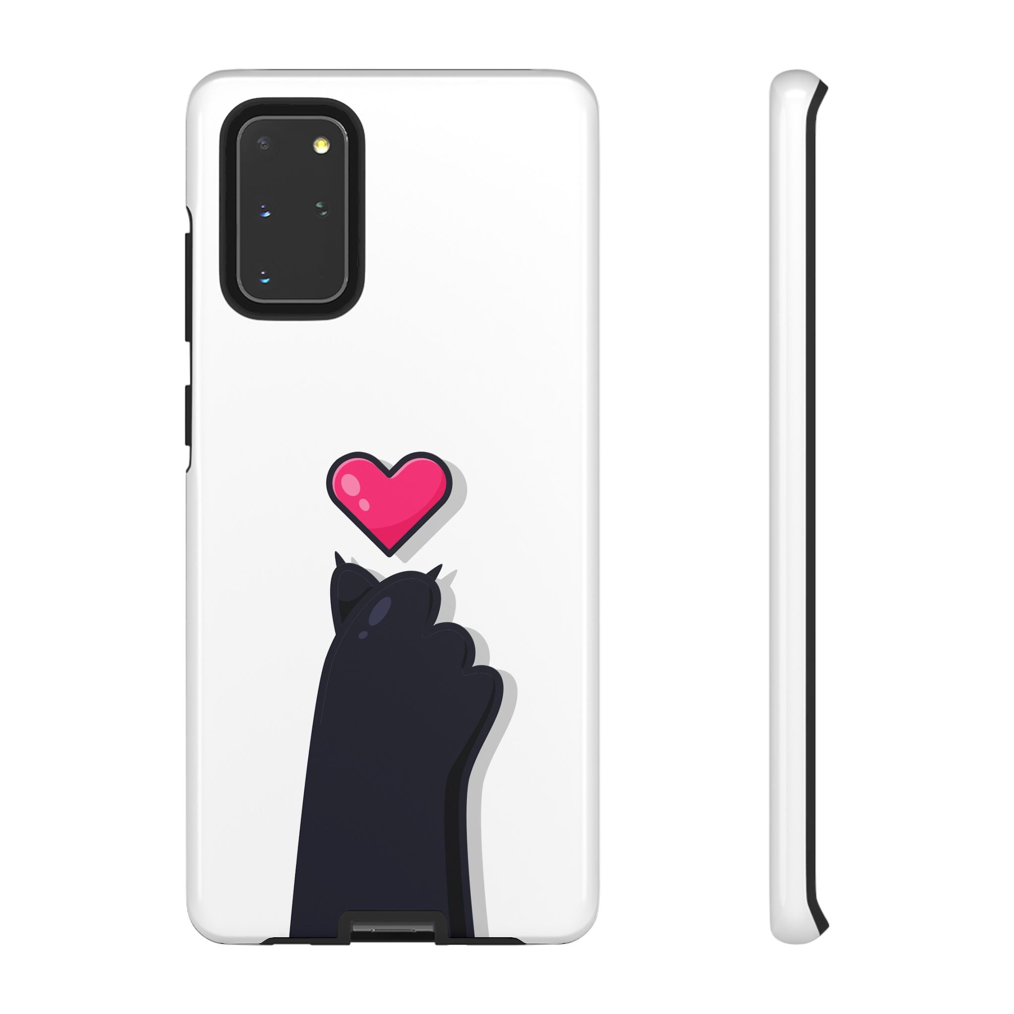 Cute Cat Love Phone Case, Tough Cell Phone Cover, Animal Lover Gifts, Pet Parent Accessories, Valentine's Day Essentials