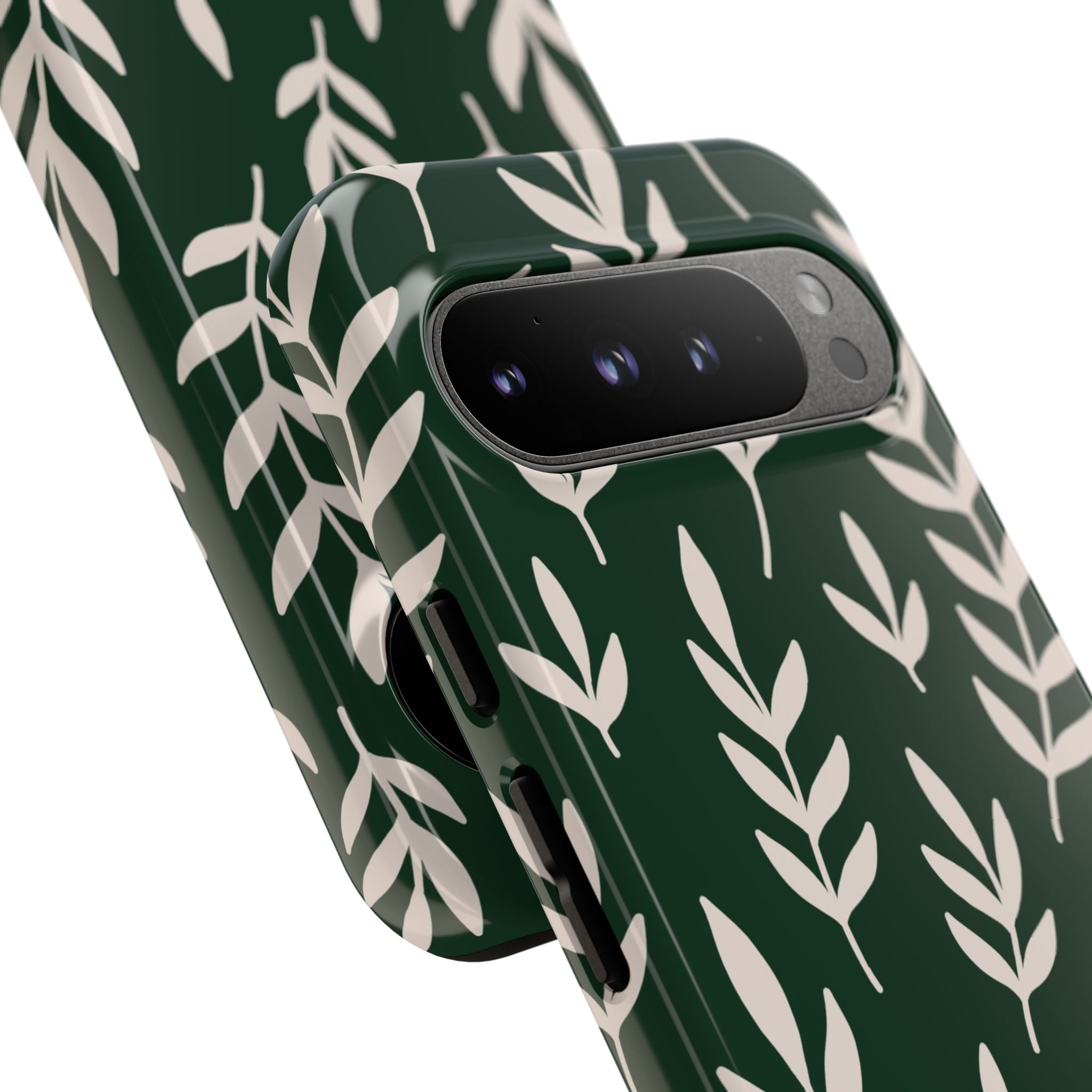 Leafy Phone Case, Tough Cases for Nature Lovers, Green Leaf Design, Eco-Friendly, Stylish Mobile Cover, Gift for Her