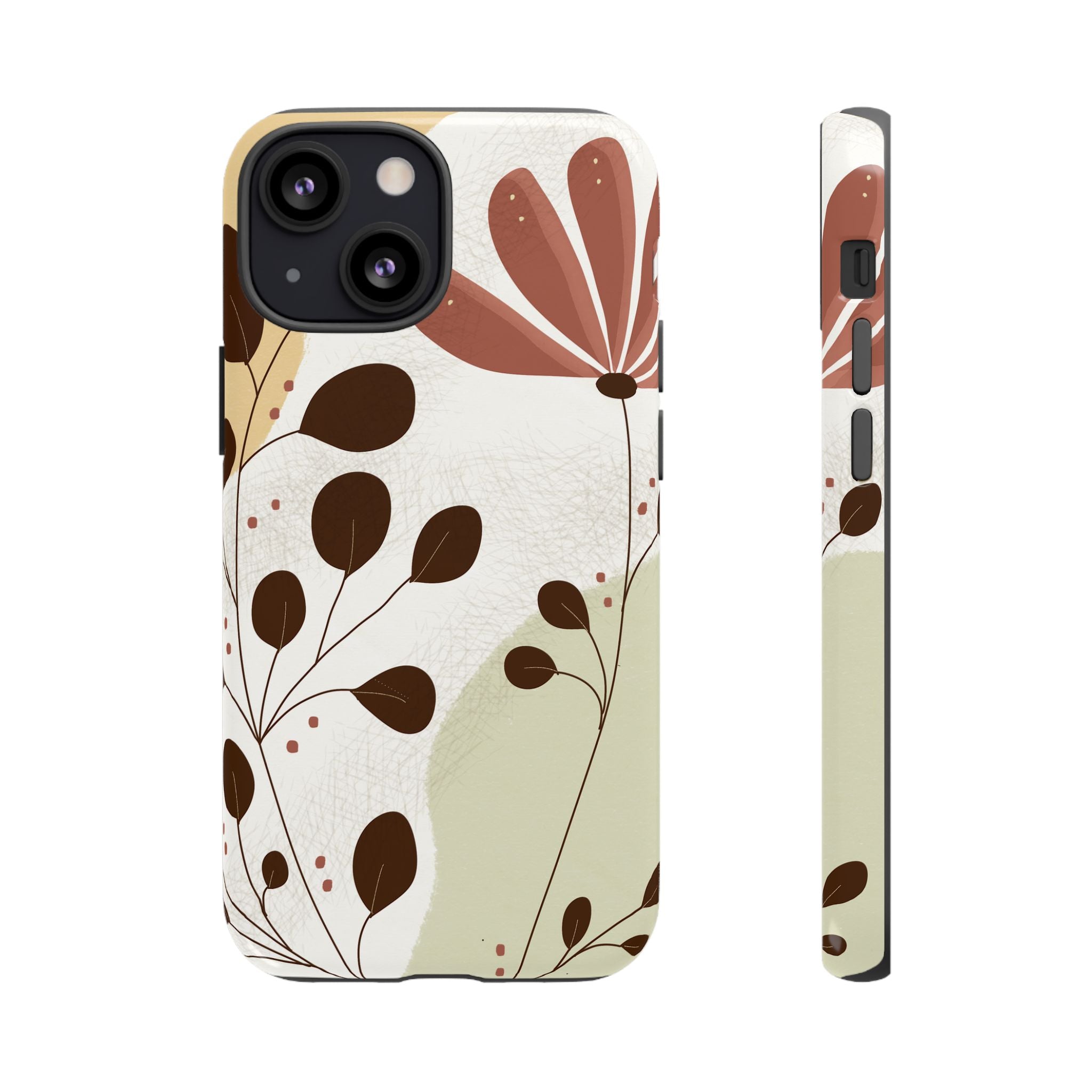 Floral Phone Case - Stylish Tough Cases for Women, Trendy Phone Cover, Gift for Her, Birthday Present, Everyday Use