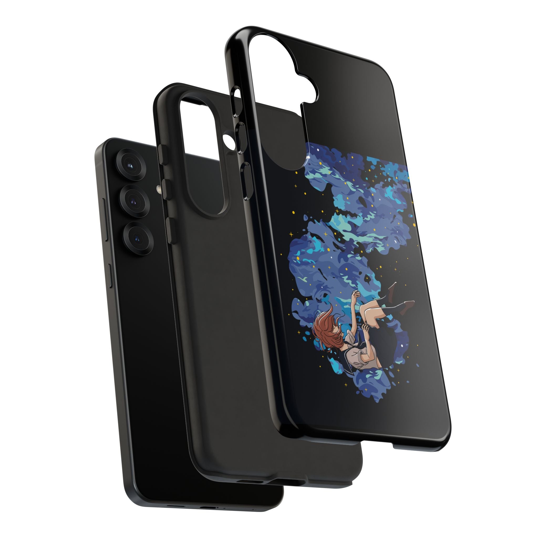 Tough Cases Phone Case - Artistic Galaxy Design, Cute Sleeve for Teens, Gift for Students, Unique Mobile Accessory, Trendy Tech Protection
