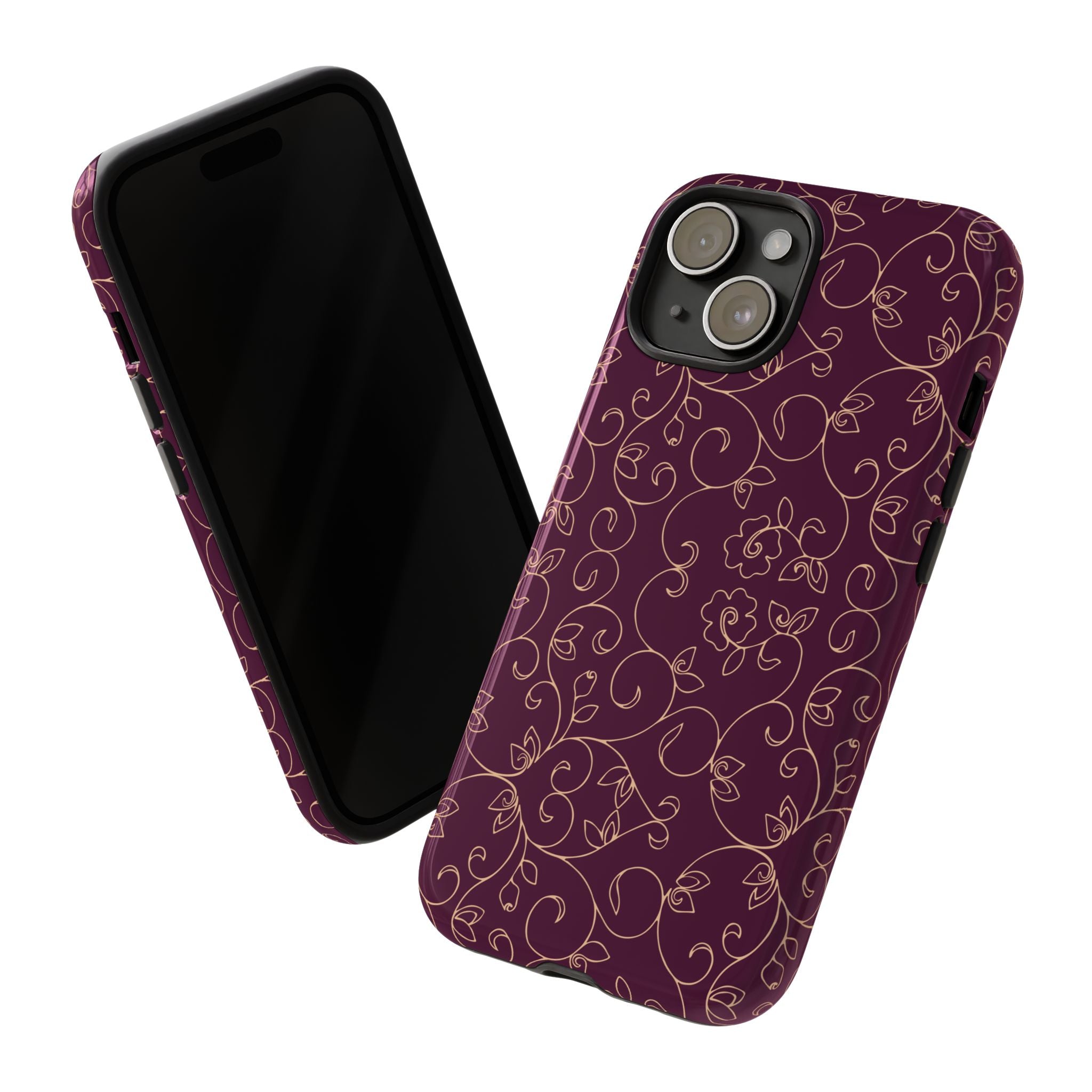 Elegant Floral Phone Case | Durable Mobile Cover, Gift for Her, Floral Design, Stylish Accessory, Phone Protection