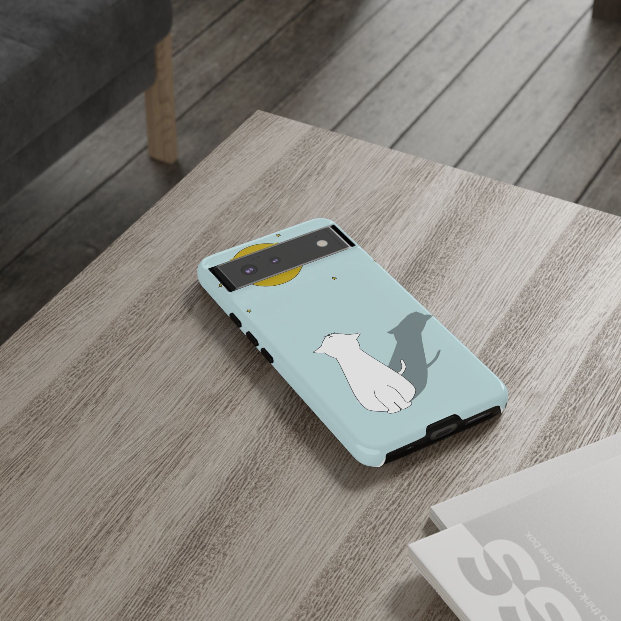 Cute Cat Phone Case, Tough Phone Cover, Pet Lover Gift, Unique Case, Animal Decor, Birthday Gift