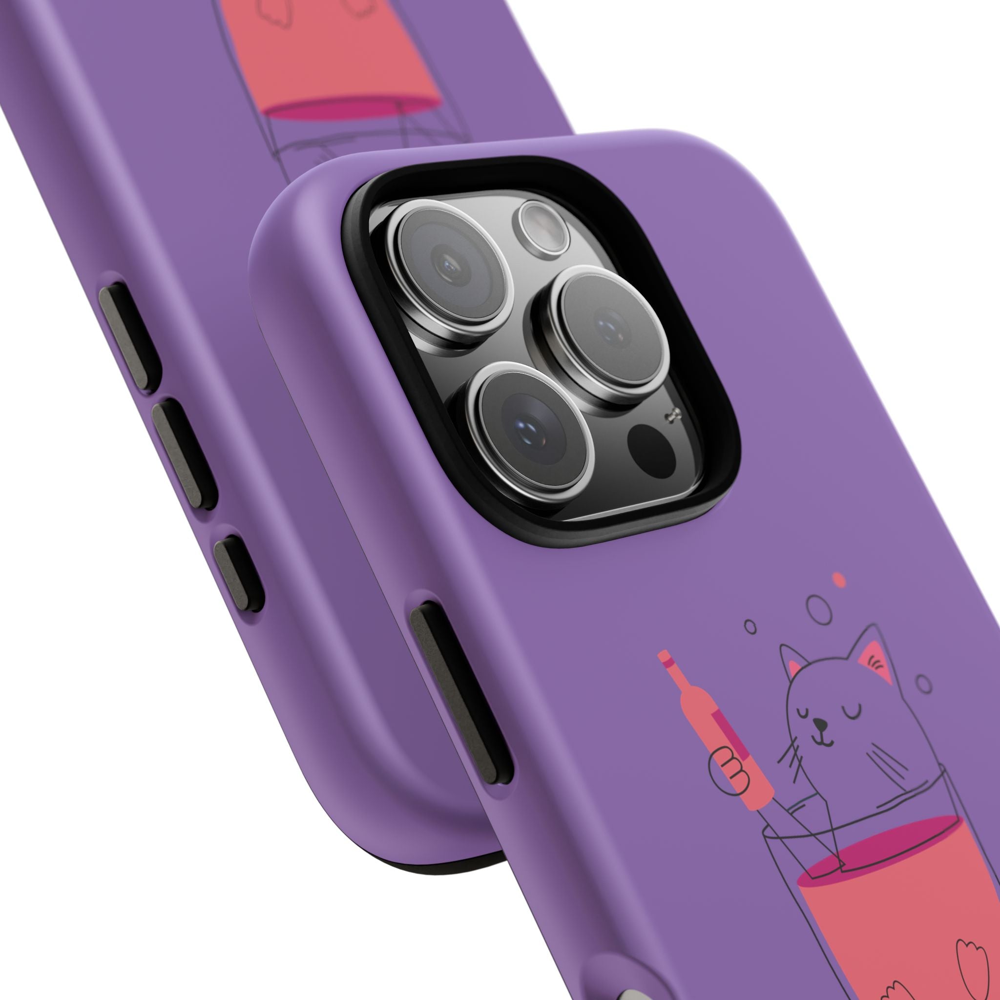 Cute Cat Phone Case, Fun Gift for Cat Lovers, Colorful Phone Cover, Pet Lover Accessory, Unique Cat Themed Case
