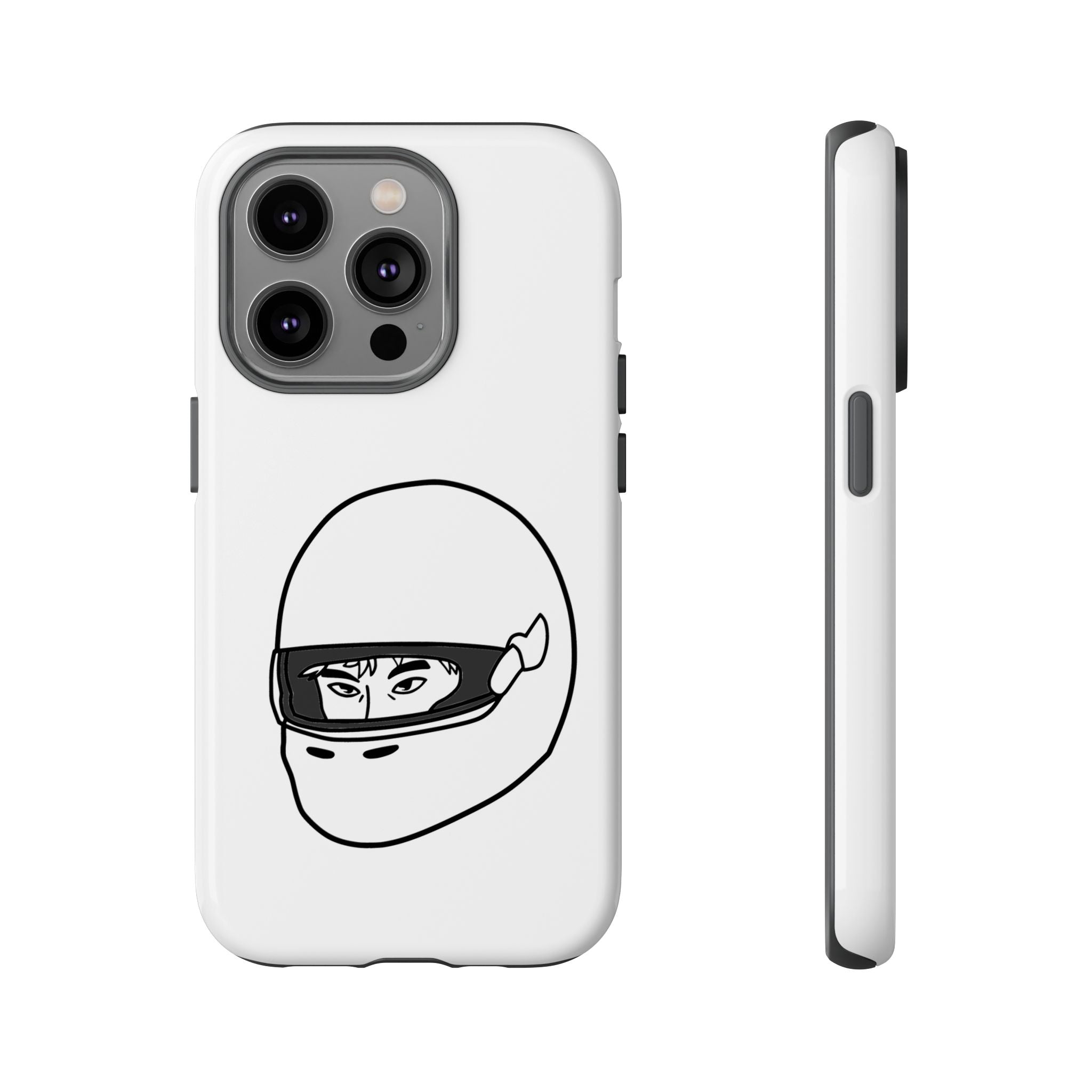 Stylish Phone Case with Racing Helmet Design | Tough Cases | Unique Gift, Motorcycle Enthusiast, Race Lover, Custom Accessory, Everyday Use