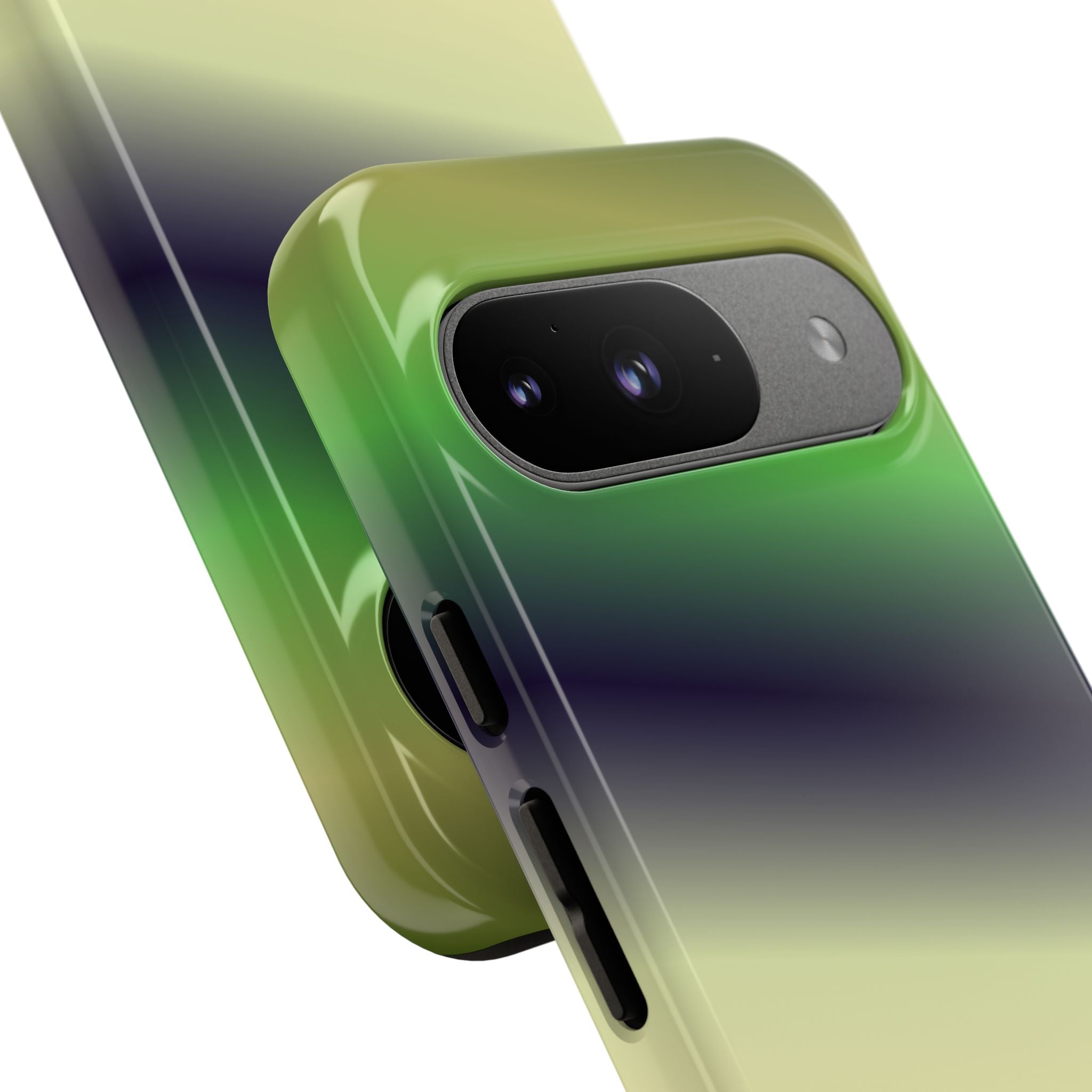 Gradient Phone Case - Tough Cases, Unique Cell Phone Cover, Stylish Tech Accessories, Green and Black Gradient, Perfect Gift