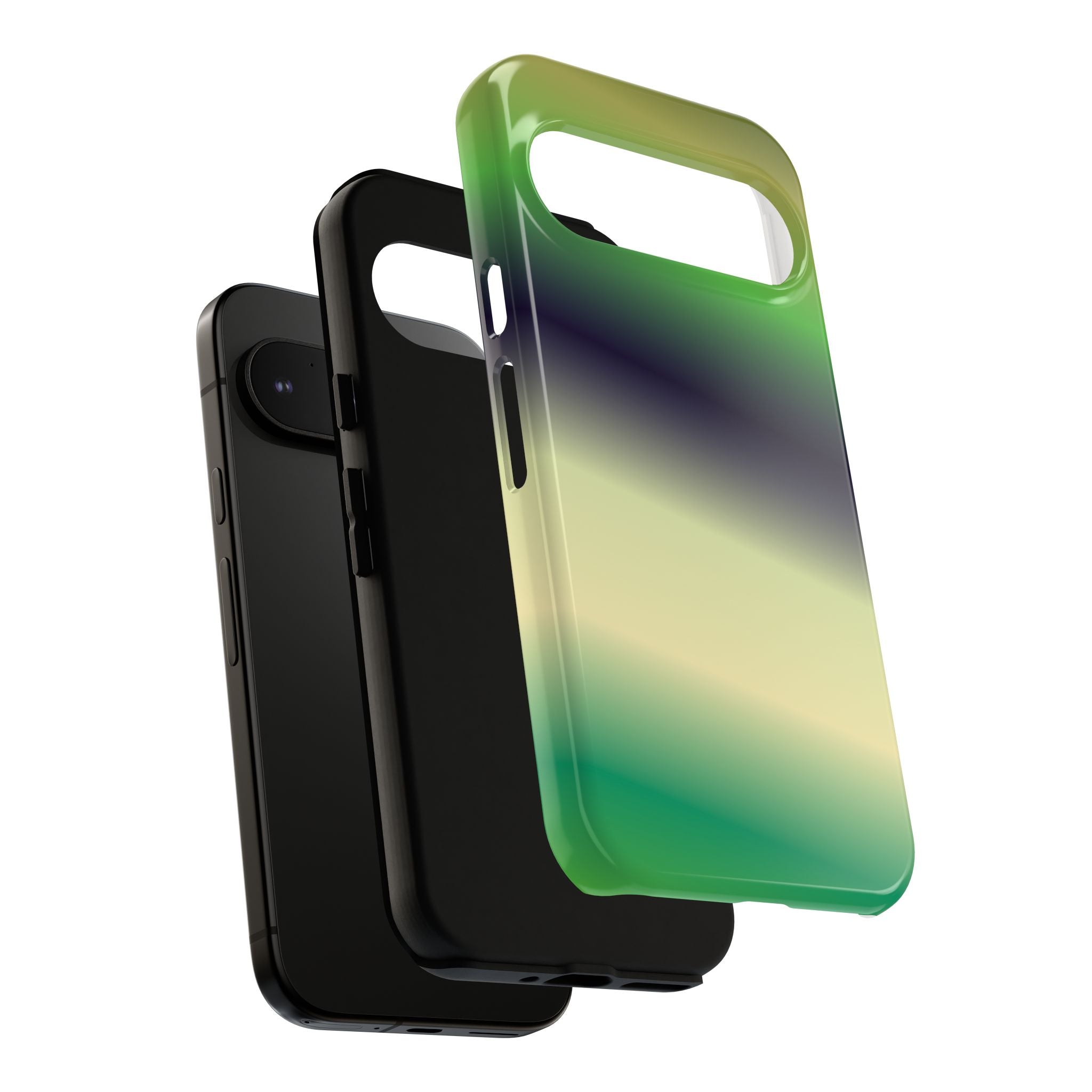 Gradient Phone Case - Tough Cases, Unique Cell Phone Cover, Stylish Tech Accessories, Green and Black Gradient, Perfect Gift