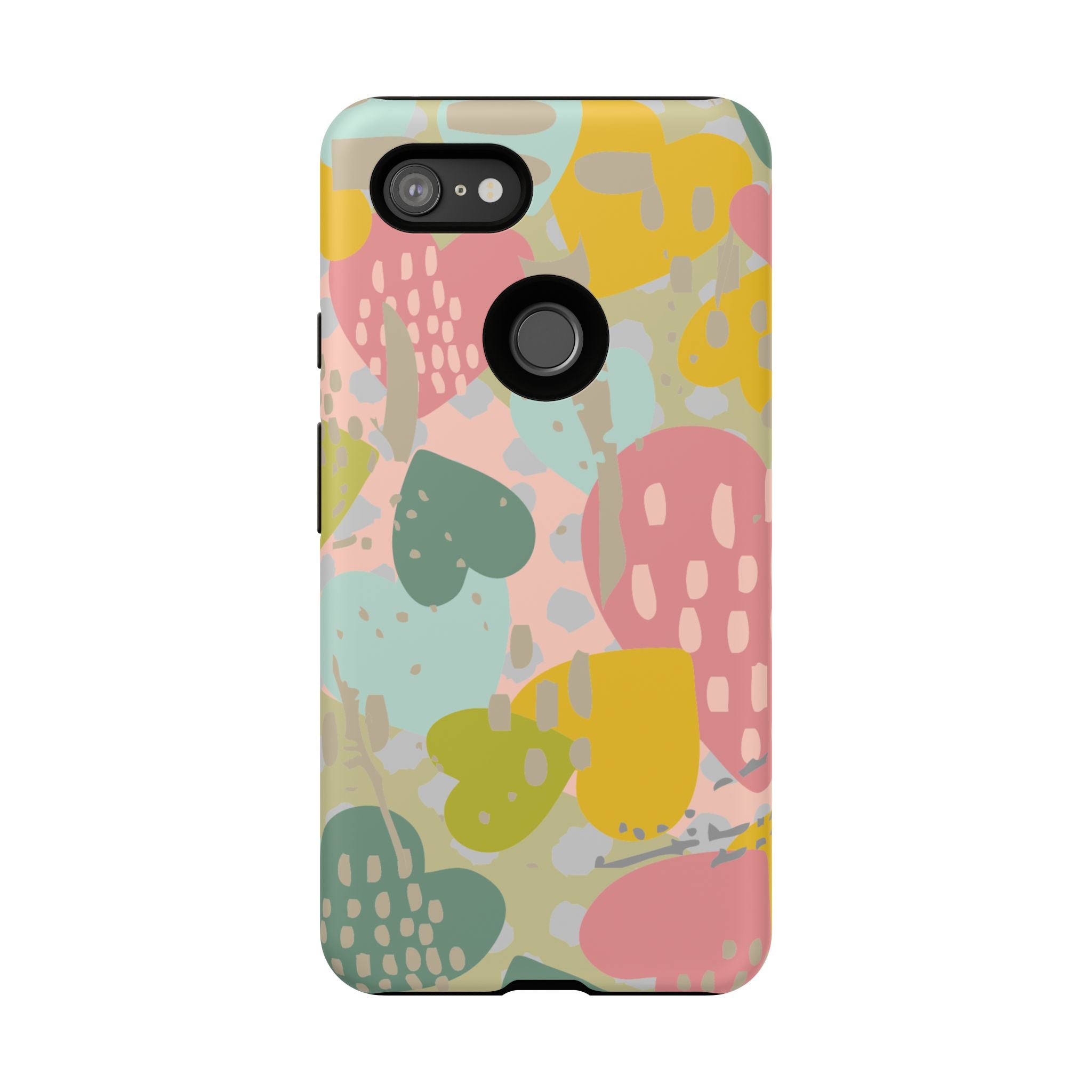 Colorful Heart Phone Case, Tough Cases for Women, Cute Phone Accessories, Gift for Her, Trends for Teens, Valentine's Day Gift