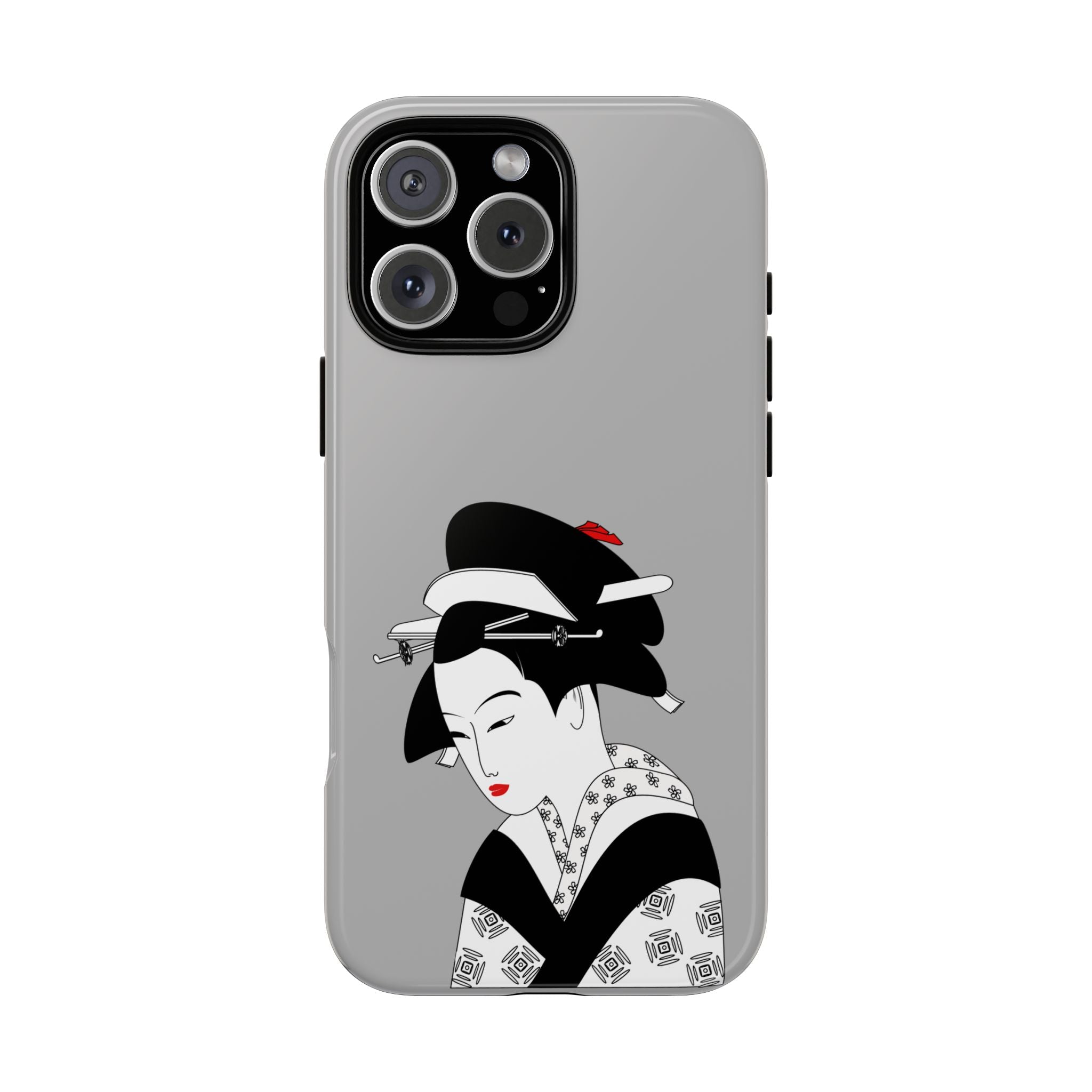 Stylish Phone Case with Japanese Geisha Design, Tough Phone Case, Cute Phone Cover, Japanese Art, Ethnic Style