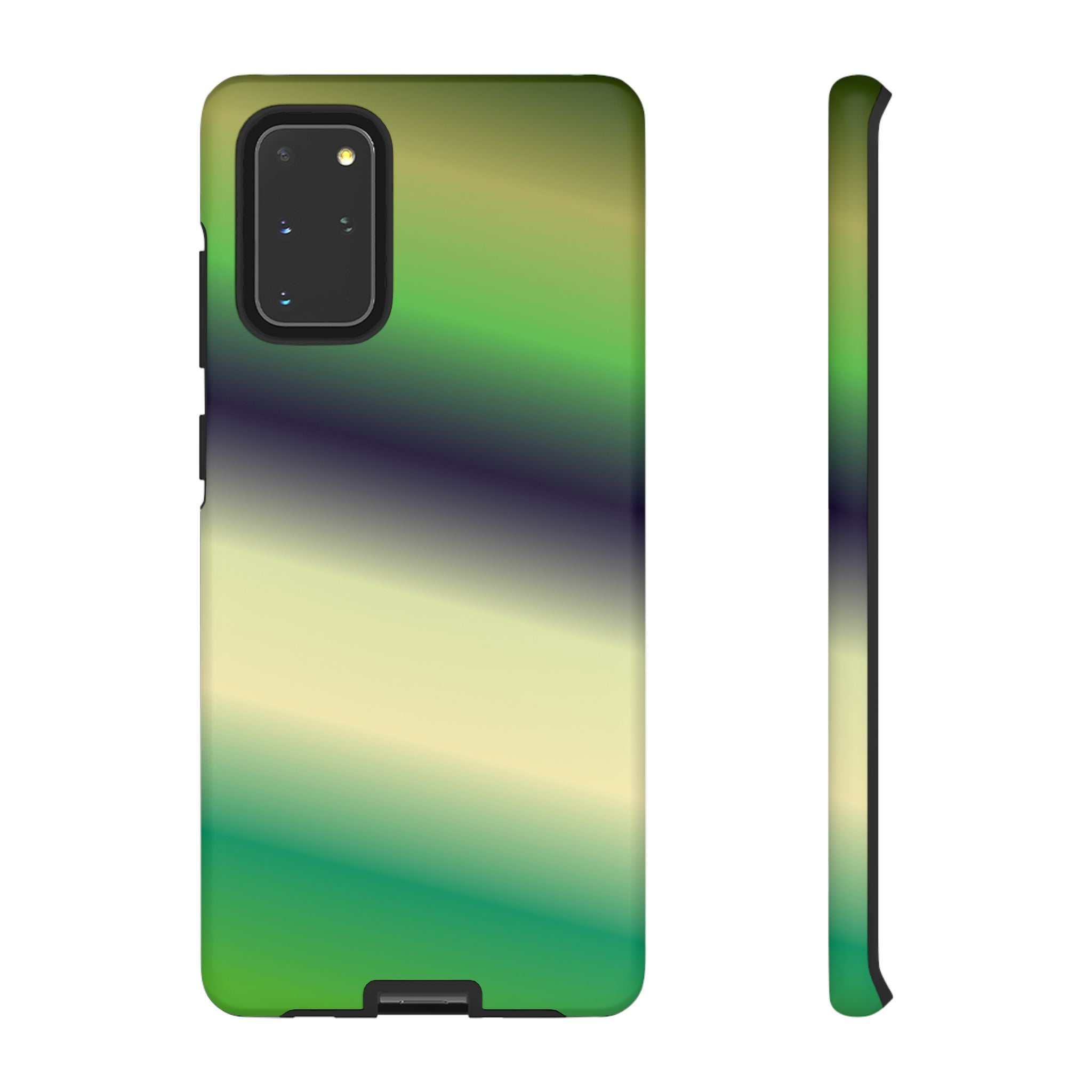 Gradient Phone Case - Tough Cases, Unique Cell Phone Cover, Stylish Tech Accessories, Green and Black Gradient, Perfect Gift