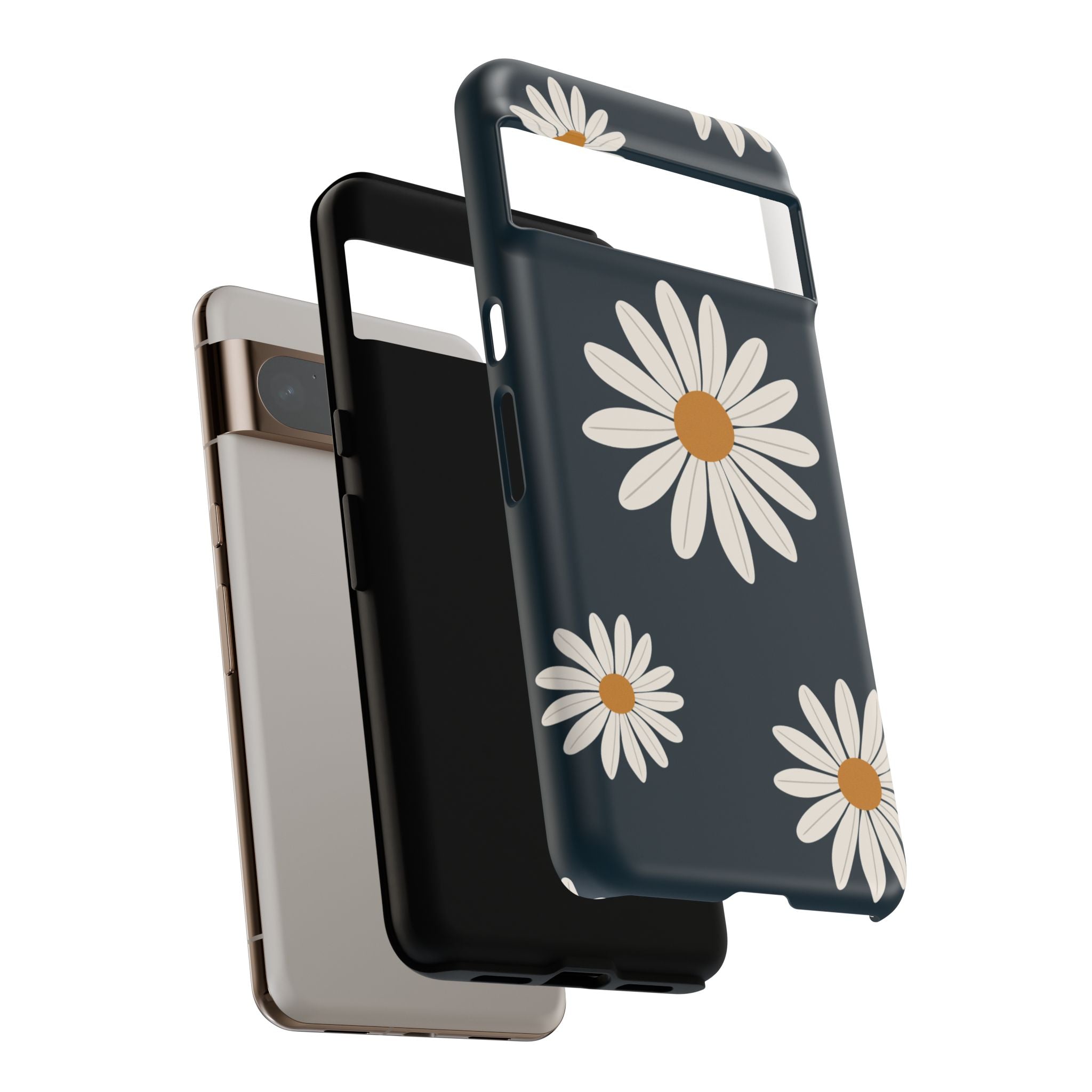 Daisy Phone Case, Floral Phone Cover, Tough Phone Case, Gift for Flower Lovers, Smartphone Accessory, Spring Design
