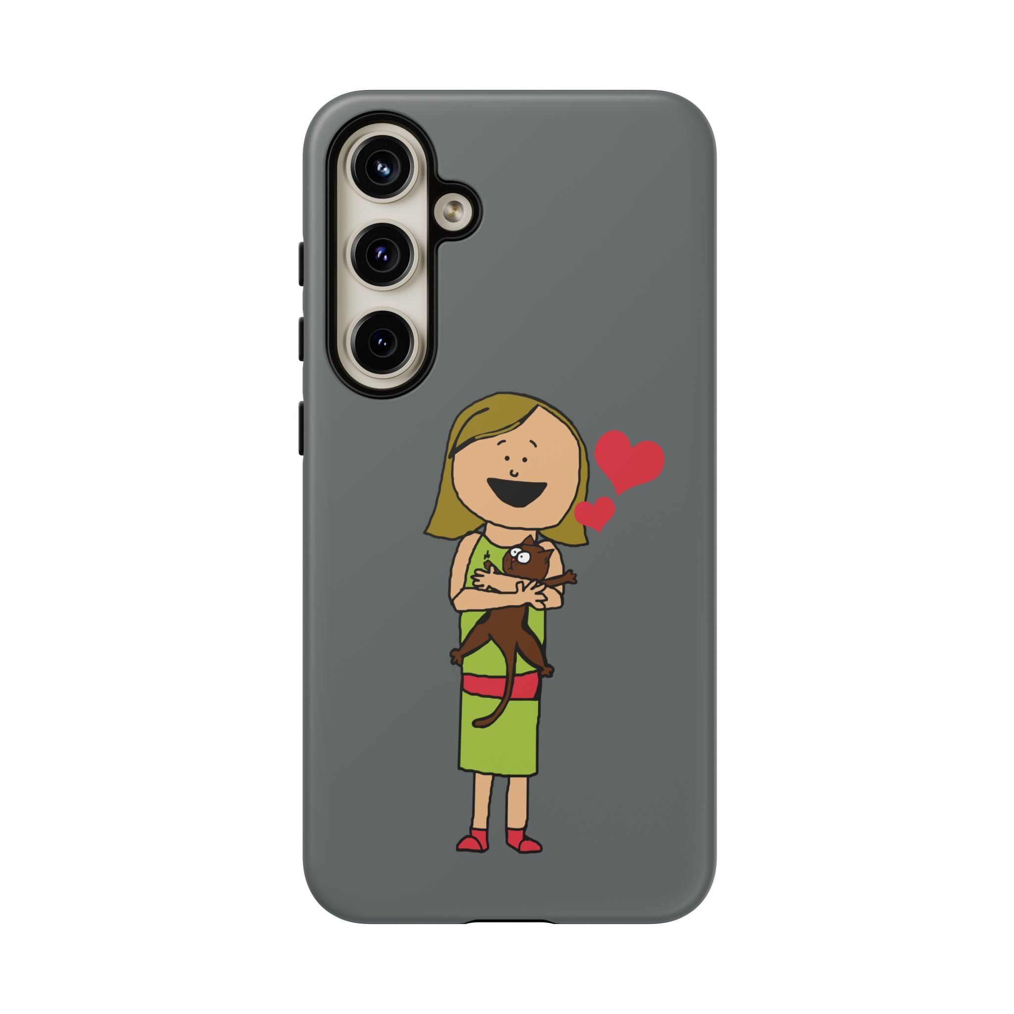 Pet Lover's Phone Case, Cute Animal Phone Cover, Gift for Dog Lovers, Cartoon Design, Fun Smartphone Accessory