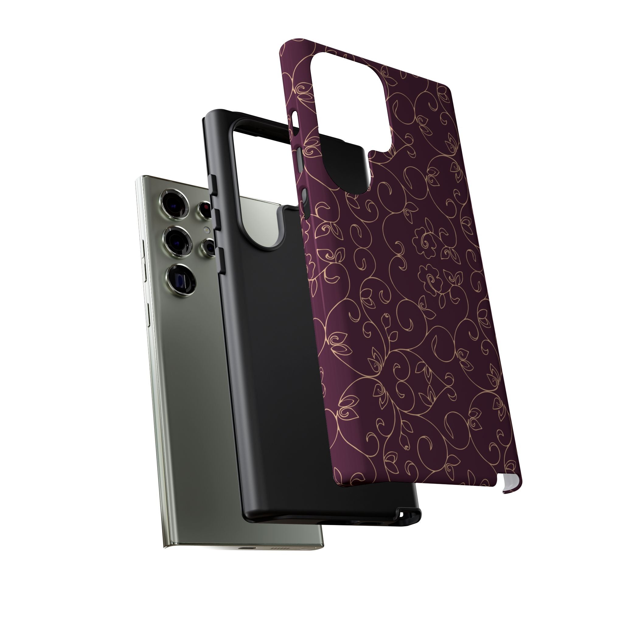 Elegant Floral Phone Case | Durable Mobile Cover, Gift for Her, Floral Design, Stylish Accessory, Phone Protection