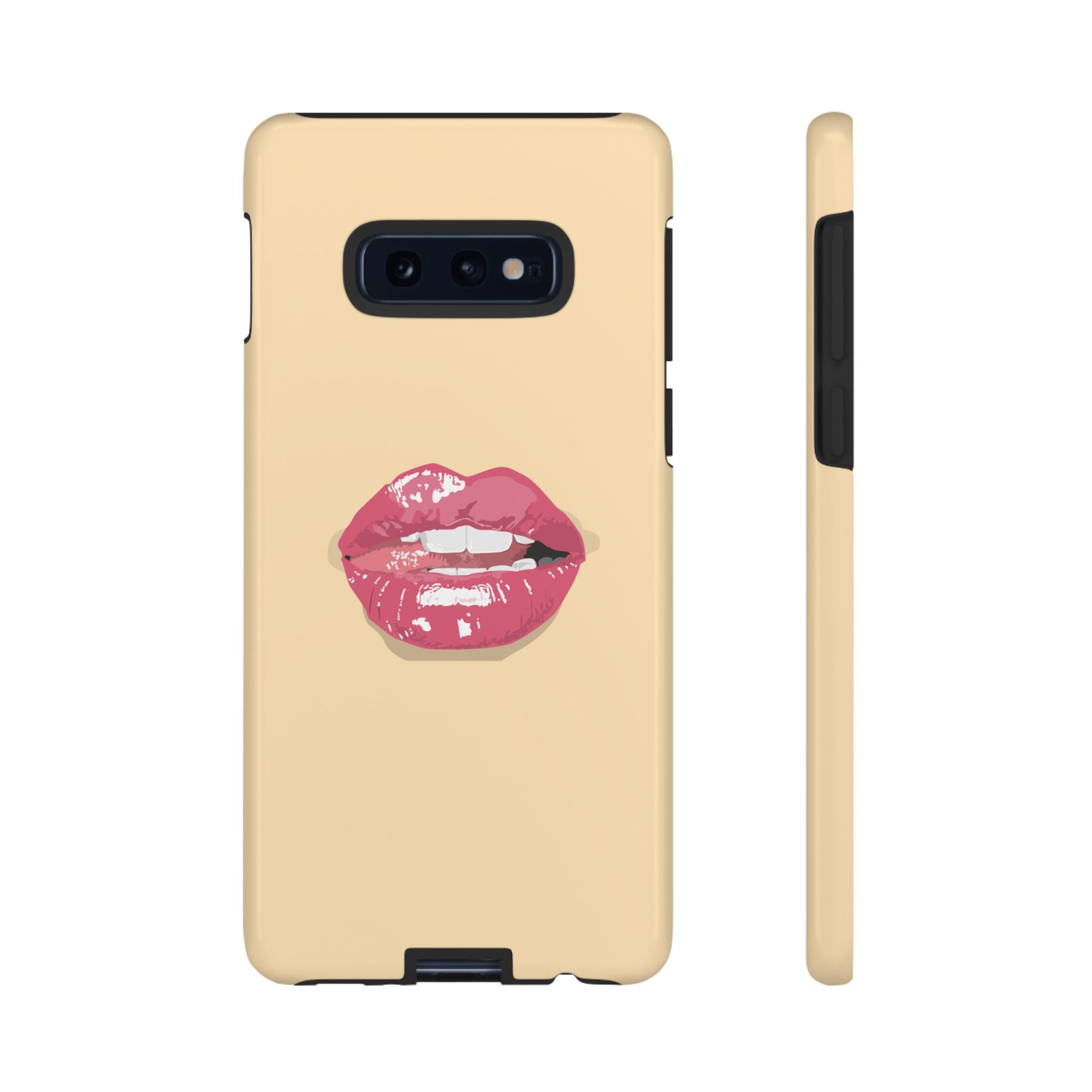 Stylish Phone Case with Lip Print, Trendy Mobile Cover, Fashion Accessory, Gift for Her, Cute Cell Phone Case
