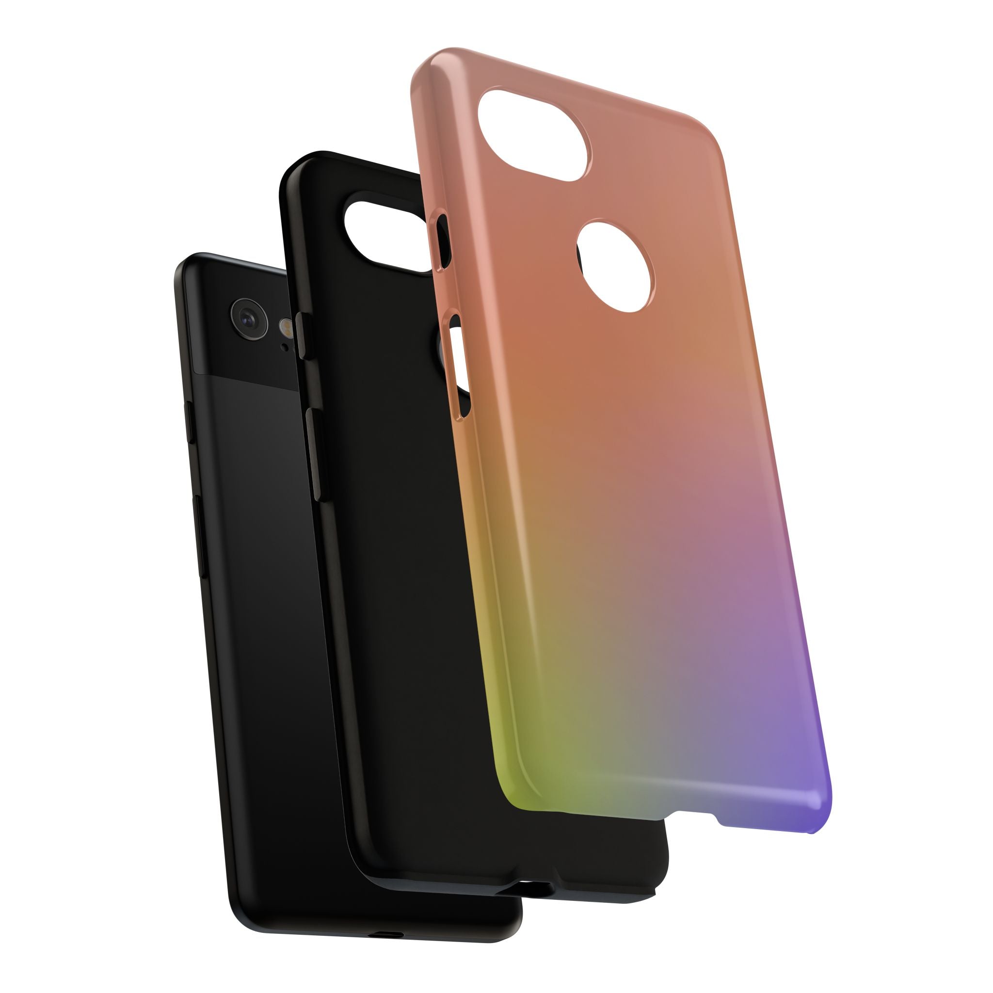 Colorful Gradient Phone Case, Tough Cases for iPhone, Customizable Phone Cover, Trendy Tech Accessory, Gift for Tech Lovers