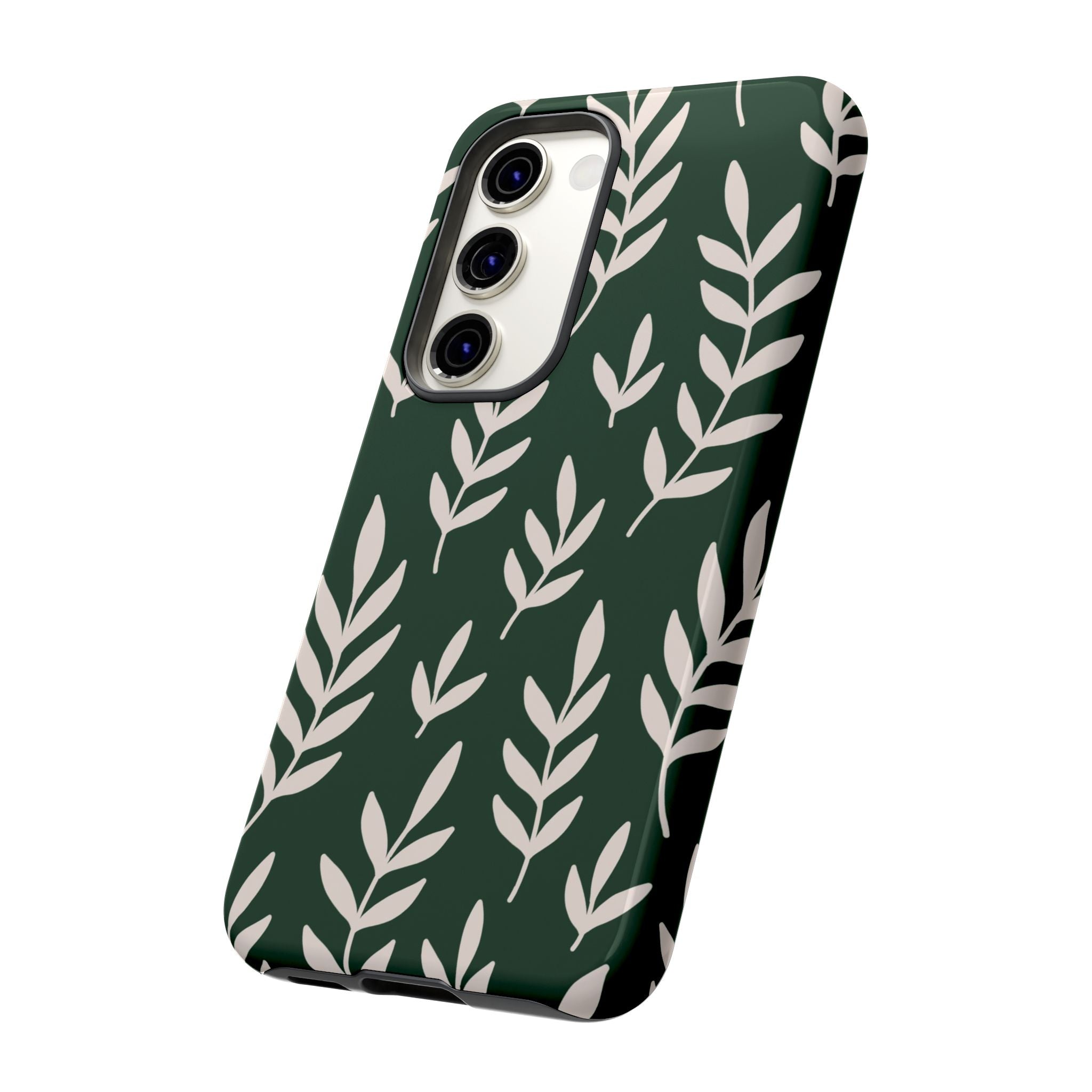 Leafy Phone Case, Tough Cases for Nature Lovers, Green Leaf Design, Eco-Friendly, Stylish Mobile Cover, Gift for Her