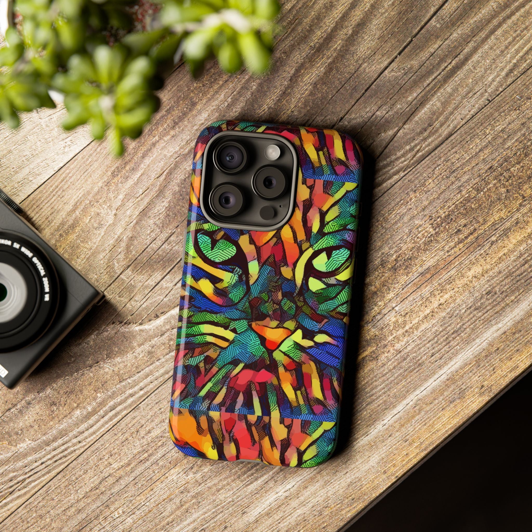 Colorful Phone Cases for Vibrant Style - Tough Cases, Unique Gifts, Animal Print, Artistic Design, Phone Accessories, Eco-Friendly